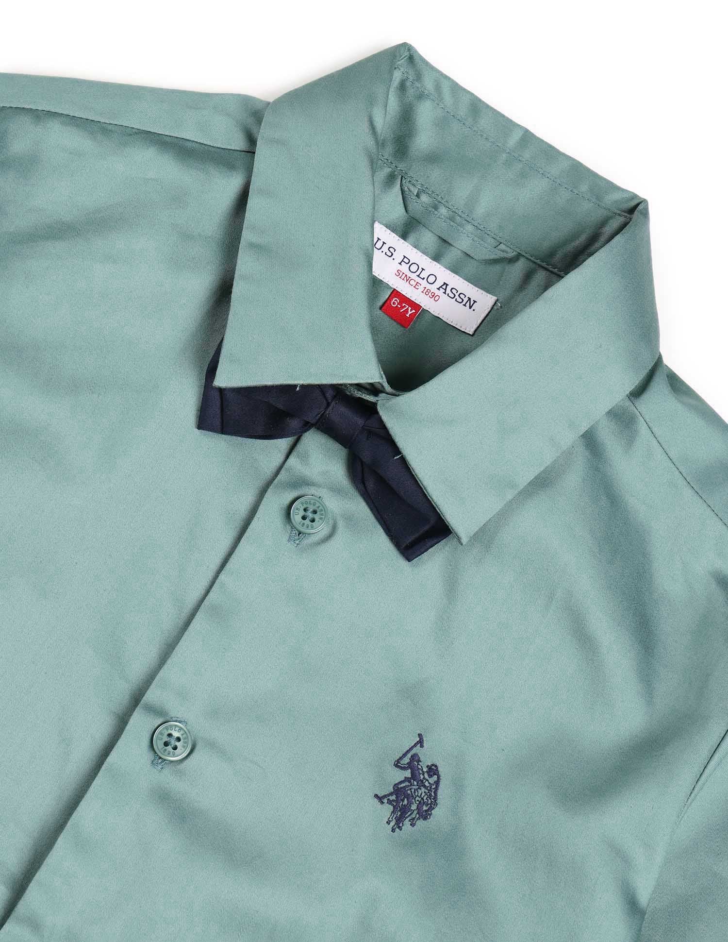 Boys Pure Cotton Regular Fit Shirt - Image 8