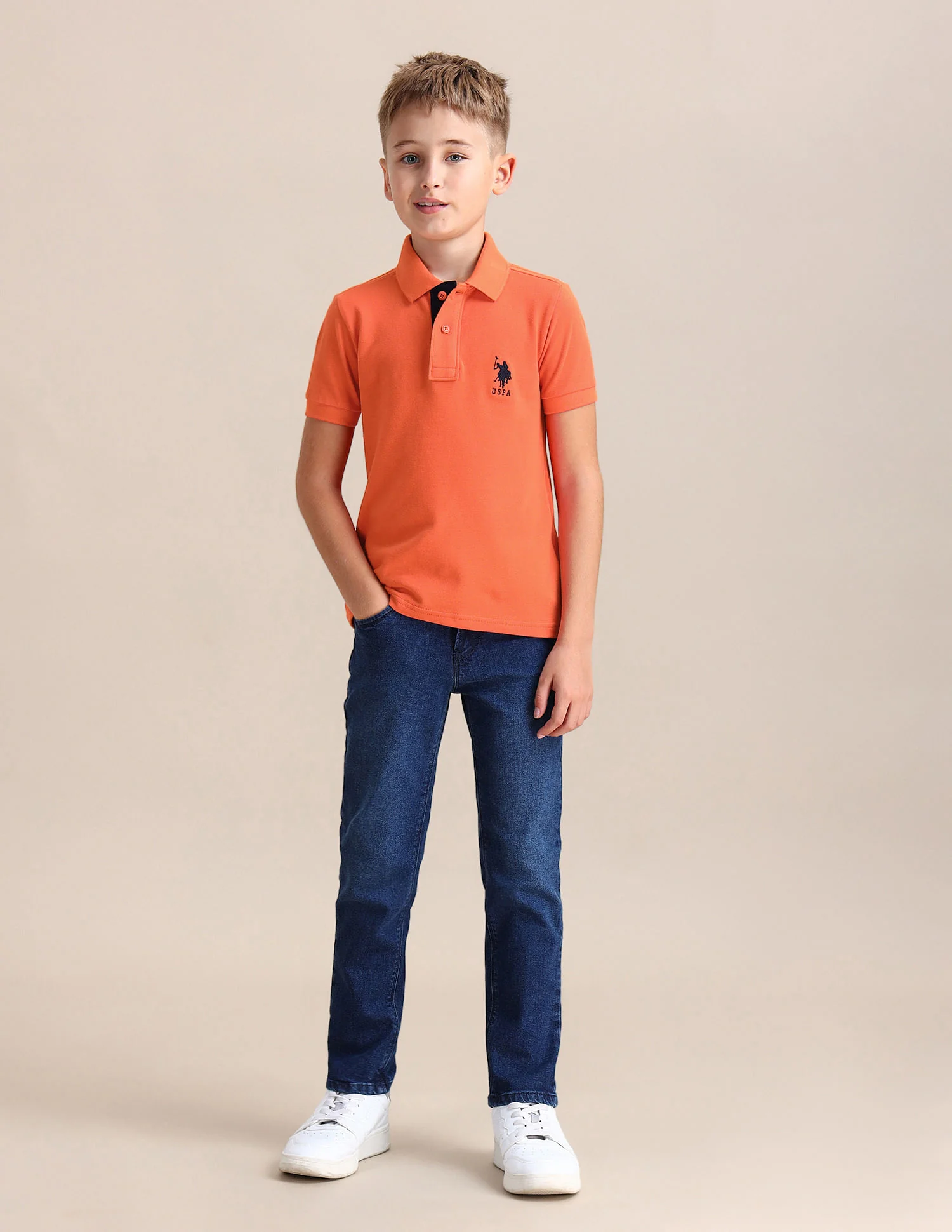 Boys Pure Cotton Regular Polo Shirt - Image 4