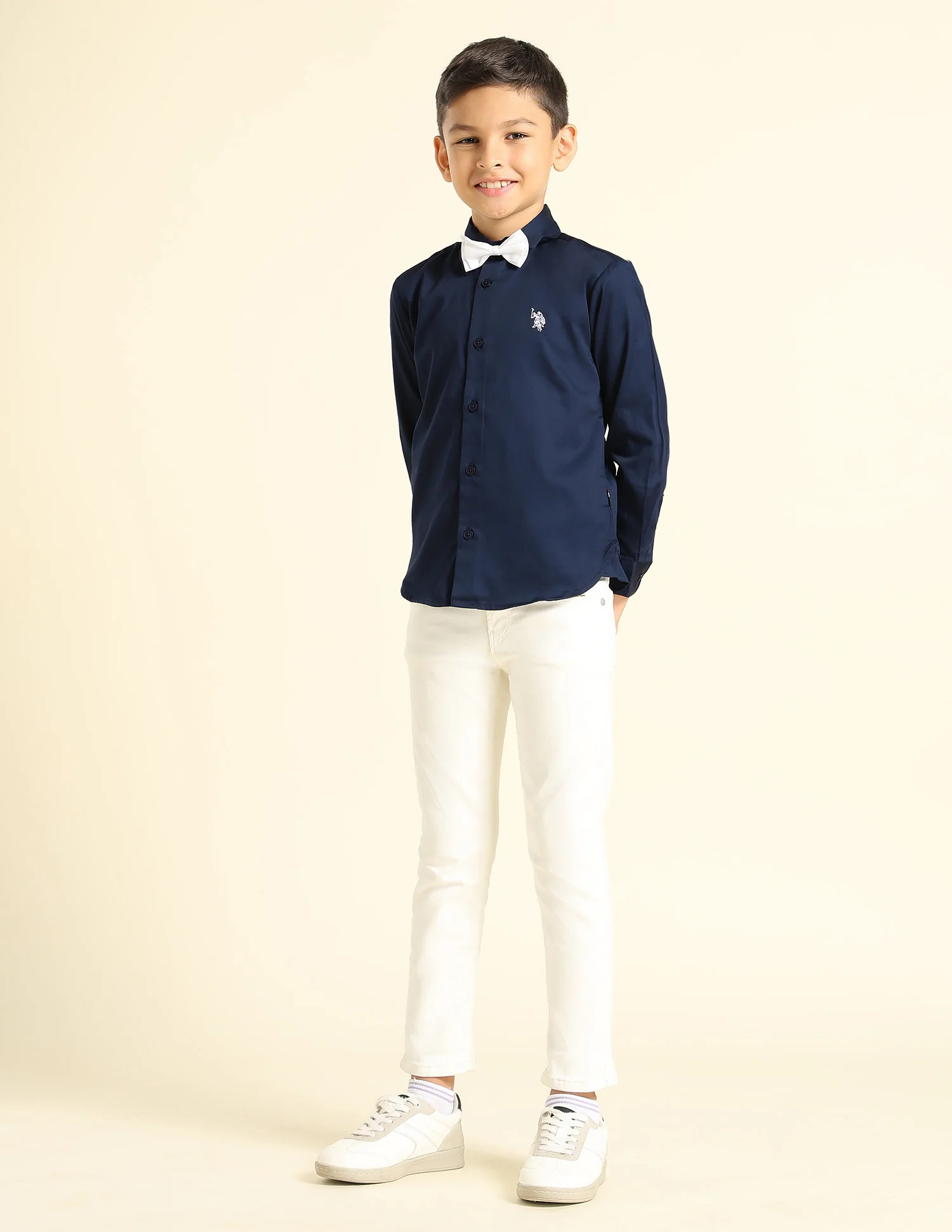 Boys Pure Cotton Satin Shirt - Image 3