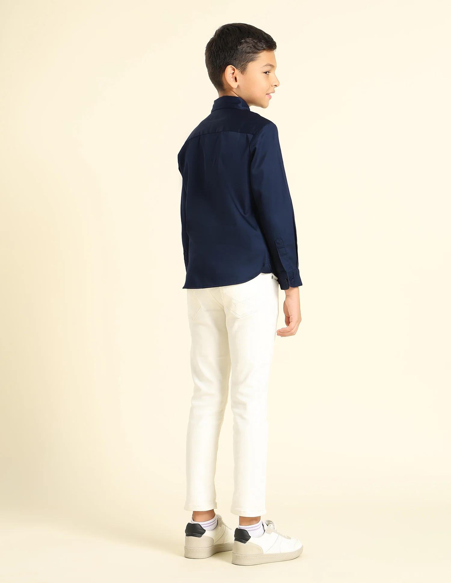 Boys Pure Cotton Satin Shirt - Image 4
