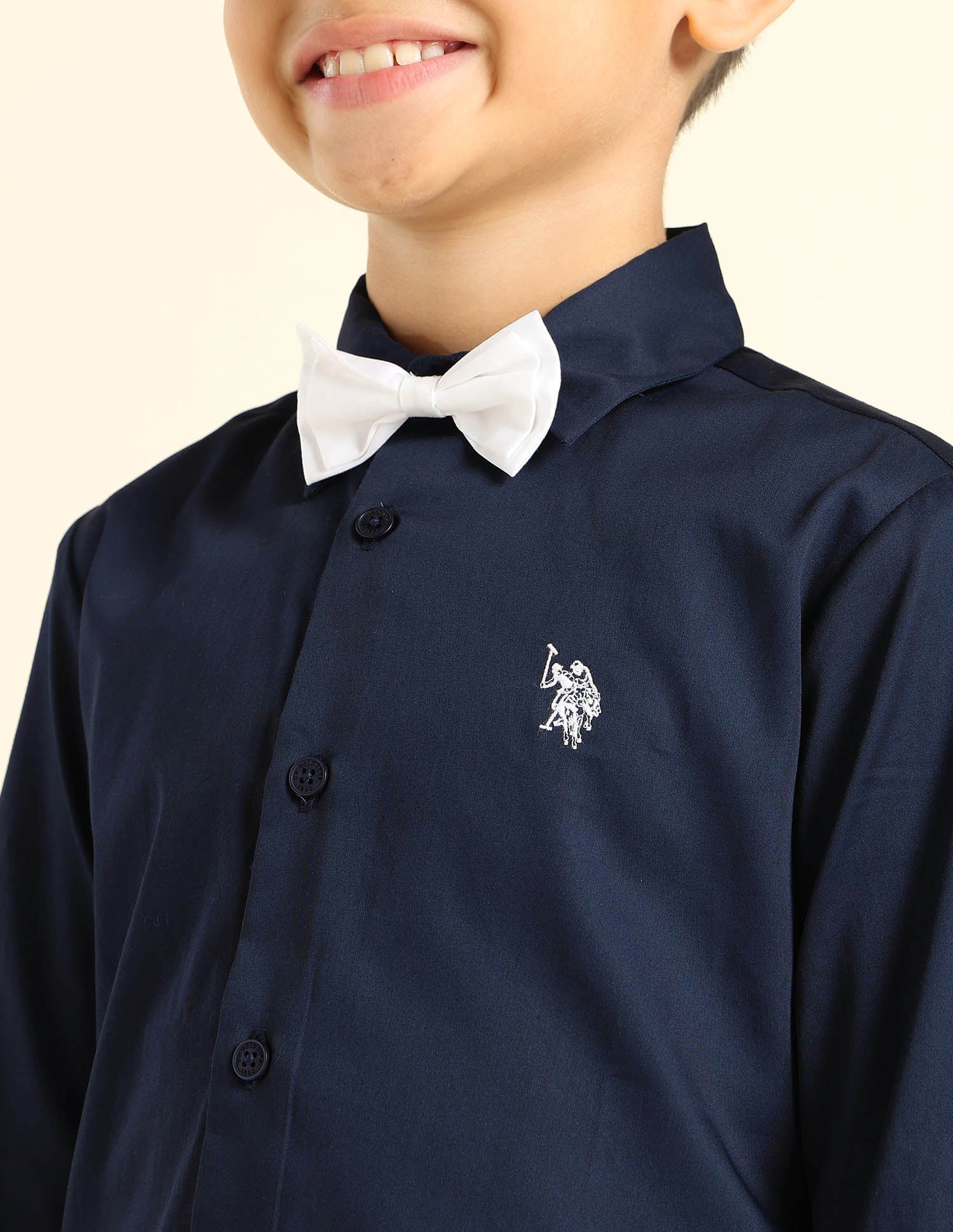 Boys Pure Cotton Satin Shirt - Image 5