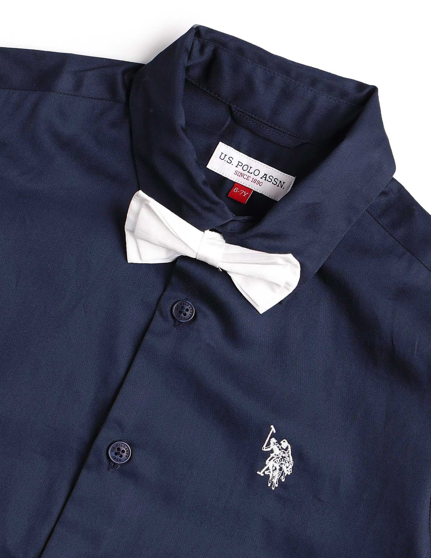 Boys Pure Cotton Satin Shirt - Image 8