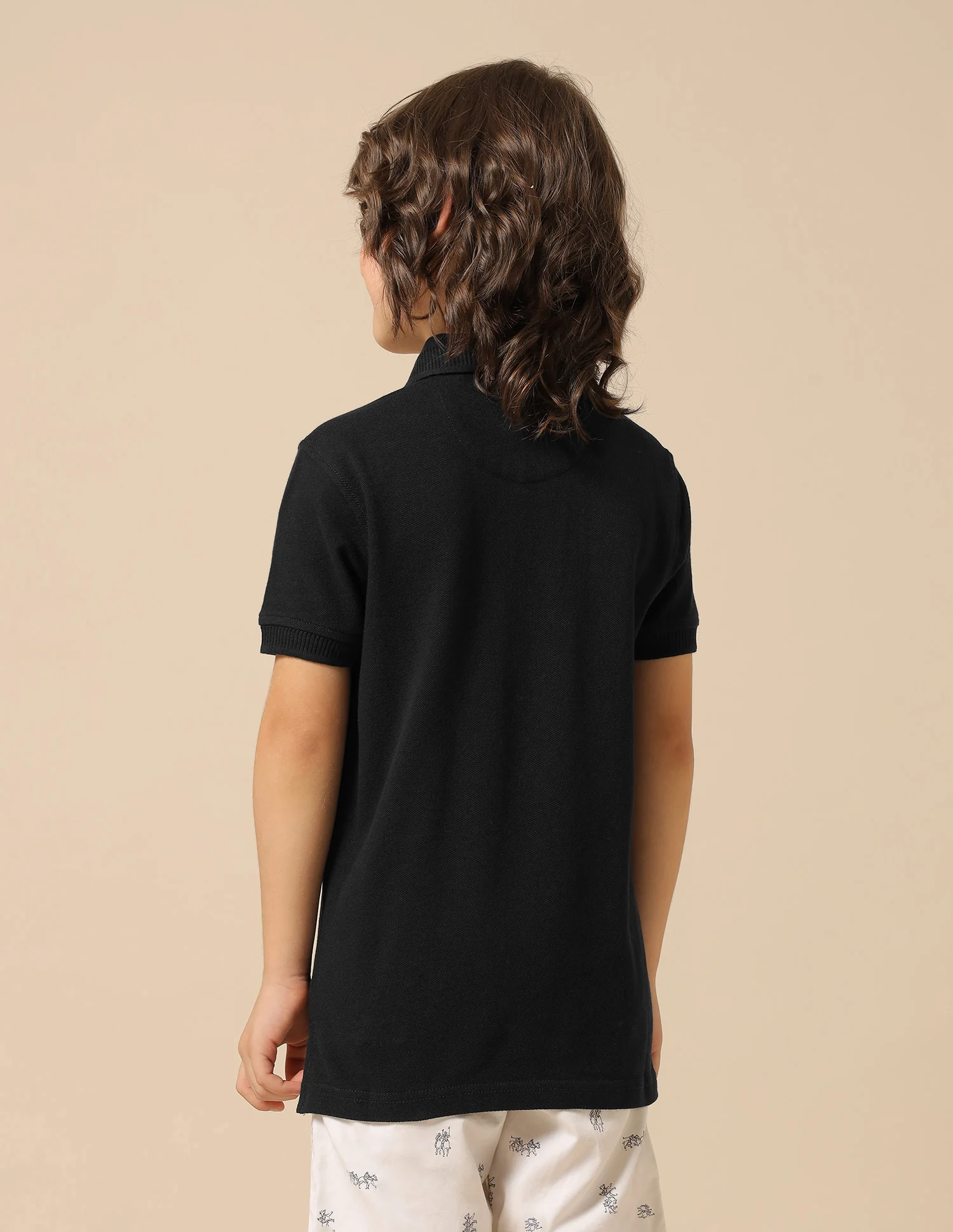Boys Pure Cotton Solid Polo Shirt - Image 5