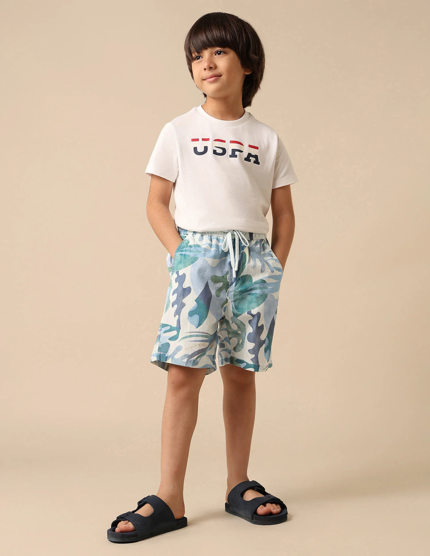 Boys Pure Cotton Tropical Printed Shorts - Image 3