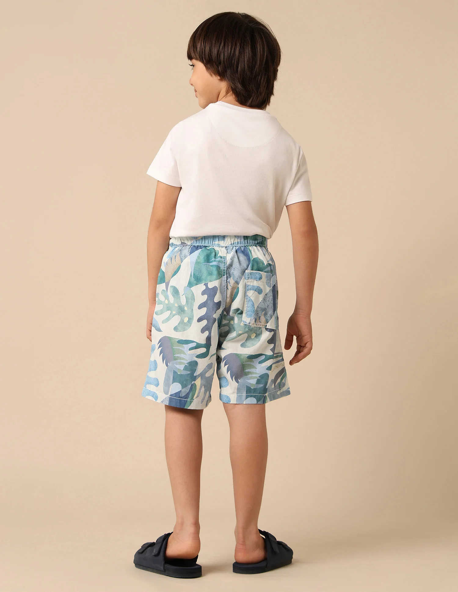 Boys Pure Cotton Tropical Printed Shorts - Image 4