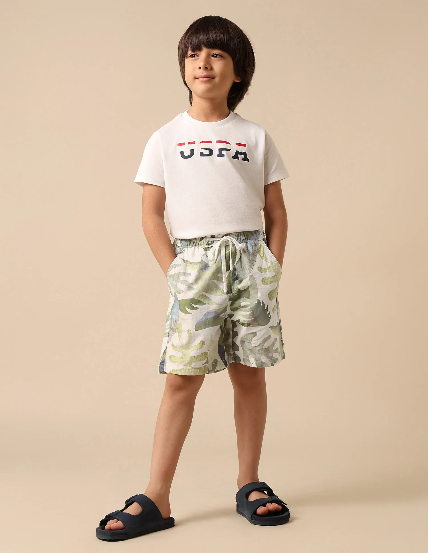 Boys Pure Cotton Tropical Printed Shorts - Image 3