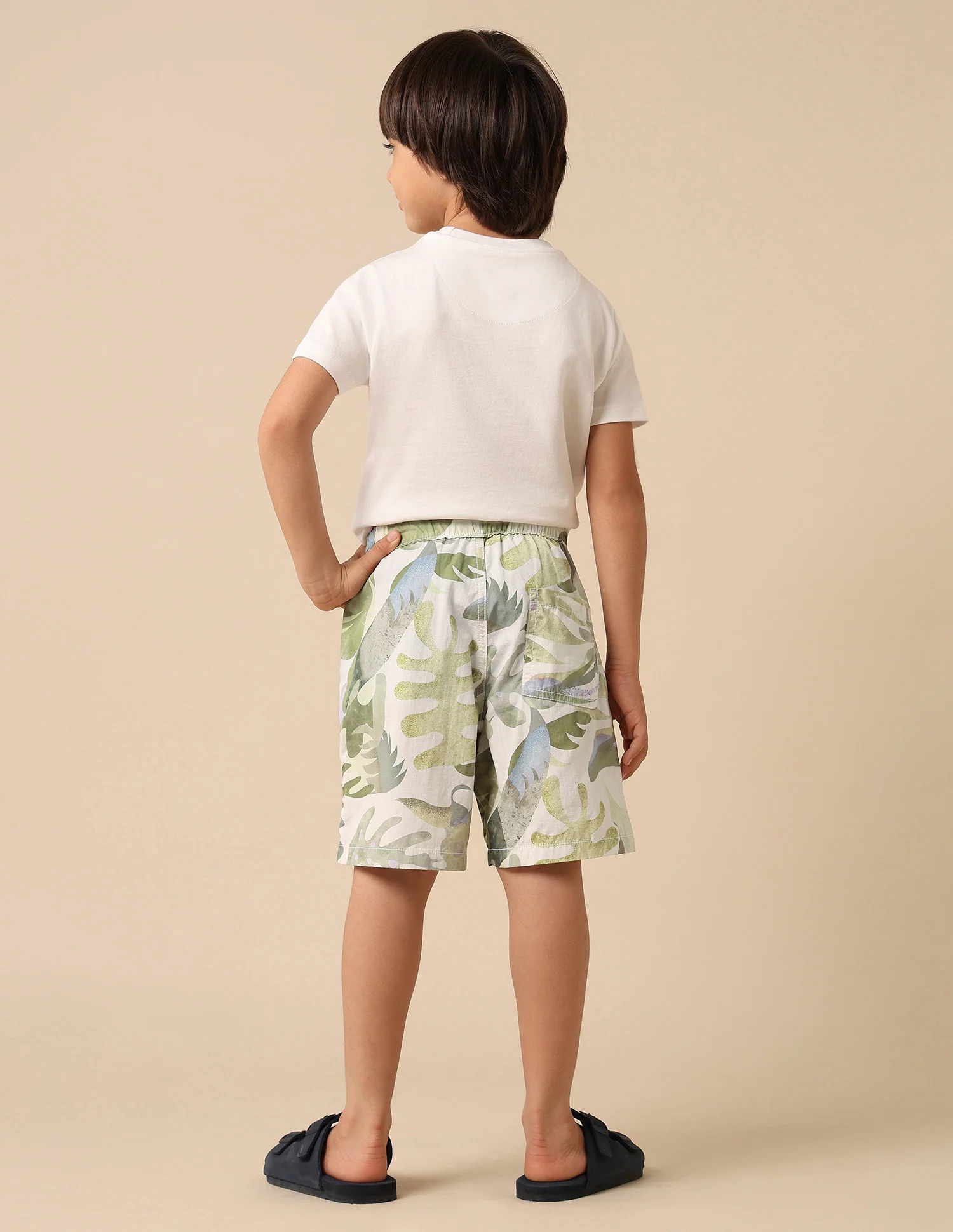 Boys Pure Cotton Tropical Printed Shorts - Image 4
