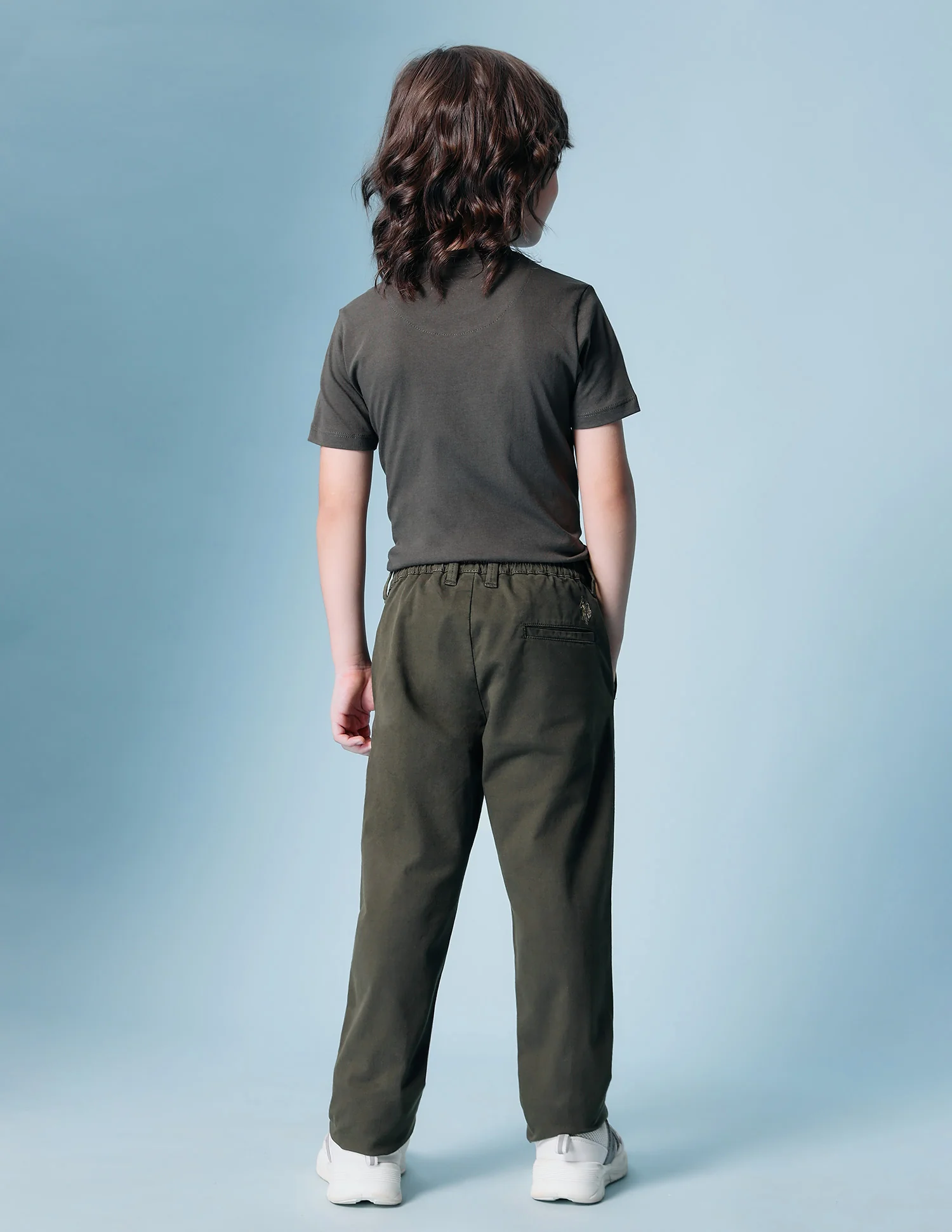 Boys Pure Cotton Twill Trousers - Image 5