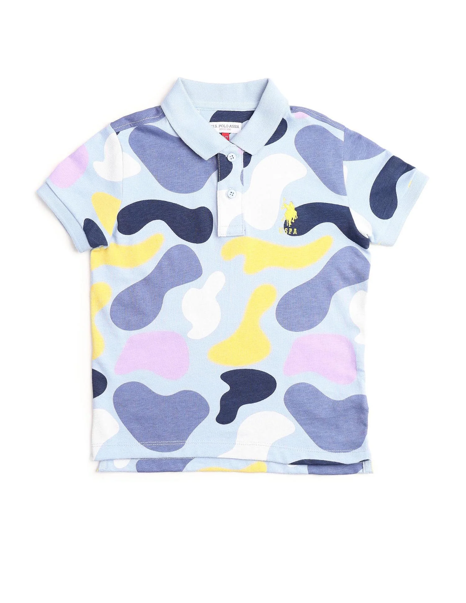 Boys Regular Fit Abstract Printed Polo Shirt - Image 6