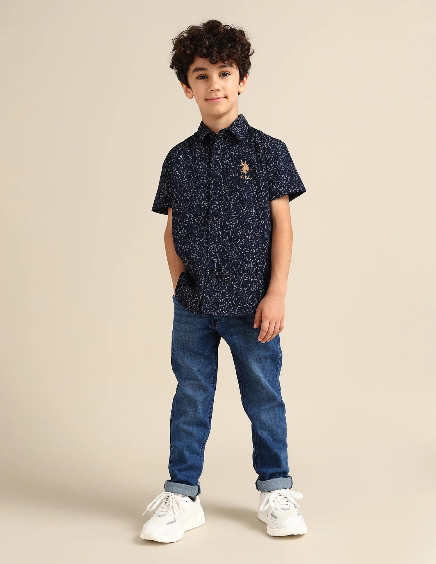 Boys Regular Fit Abstract Printed Shirt - Image 3
