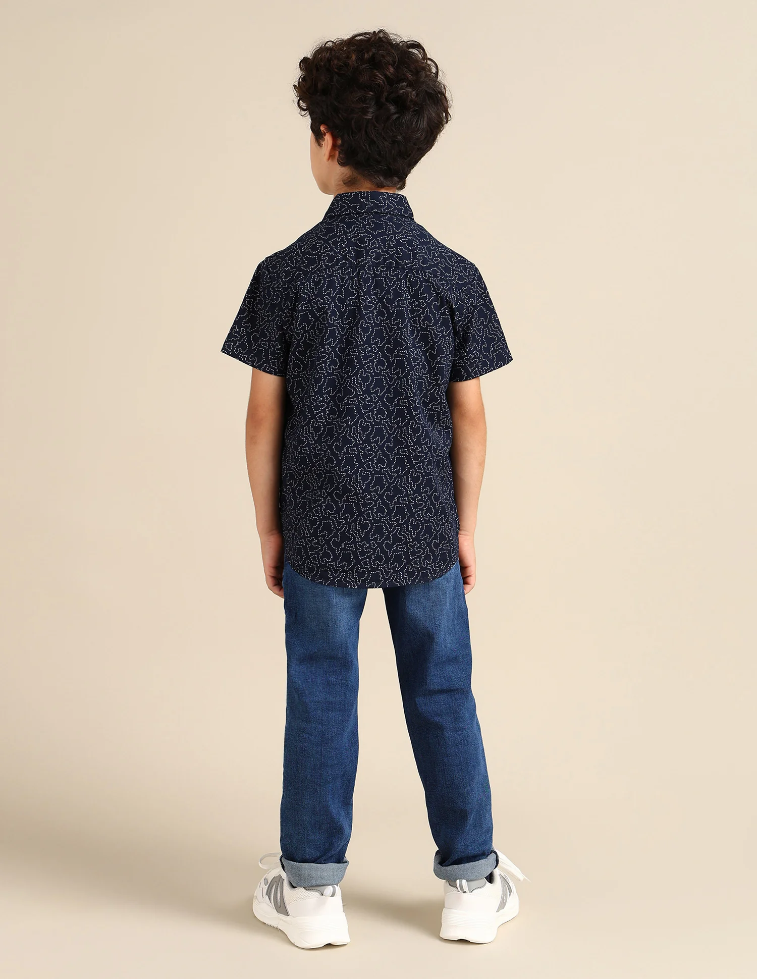 Boys Regular Fit Abstract Printed Shirt - Image 4