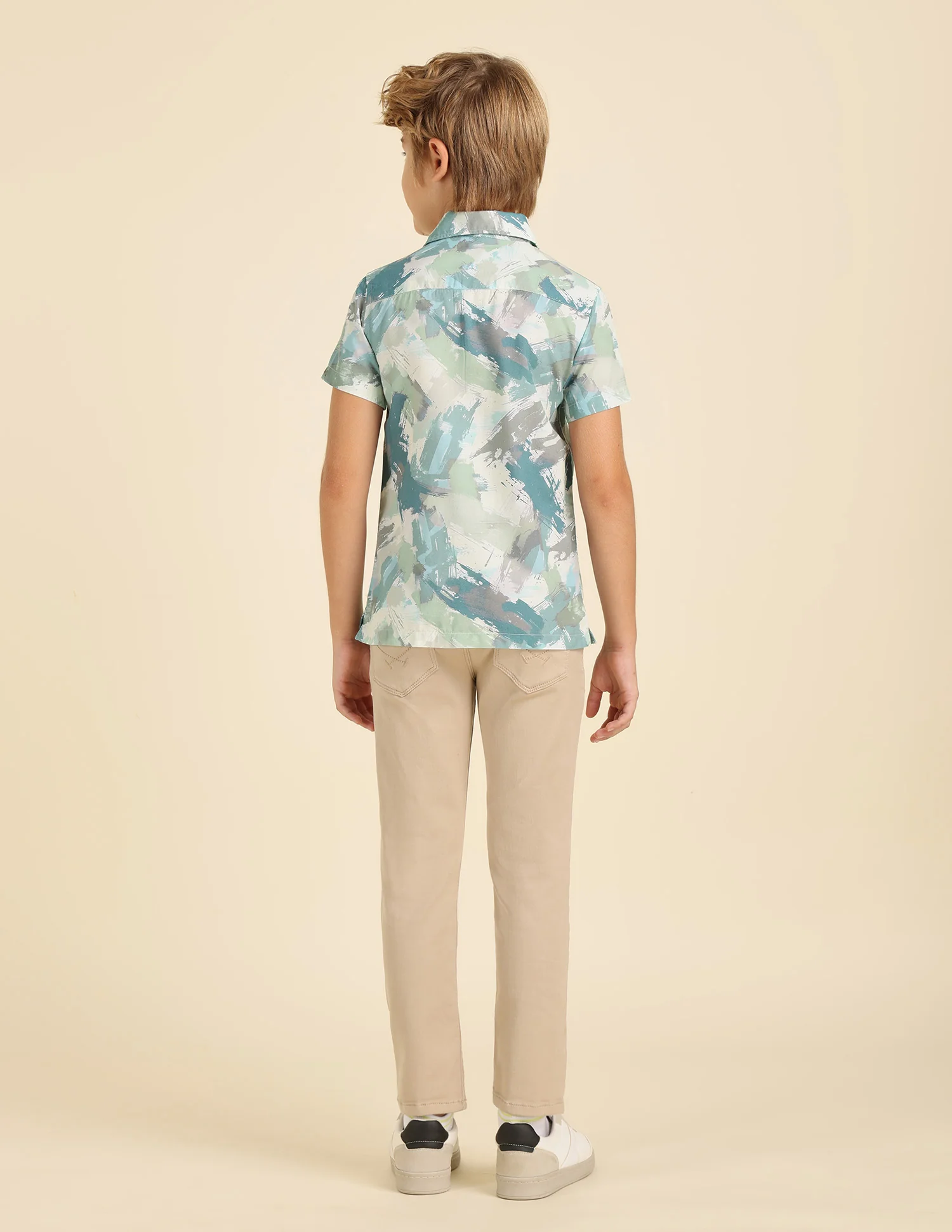 Boys Regular Fit Abstract Printed Shirt - Image 4