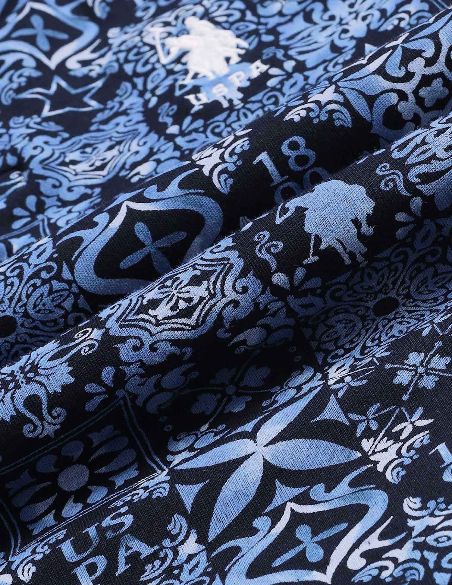 Boys Regular Fit All Over Printed Polo Shirt - Image 2