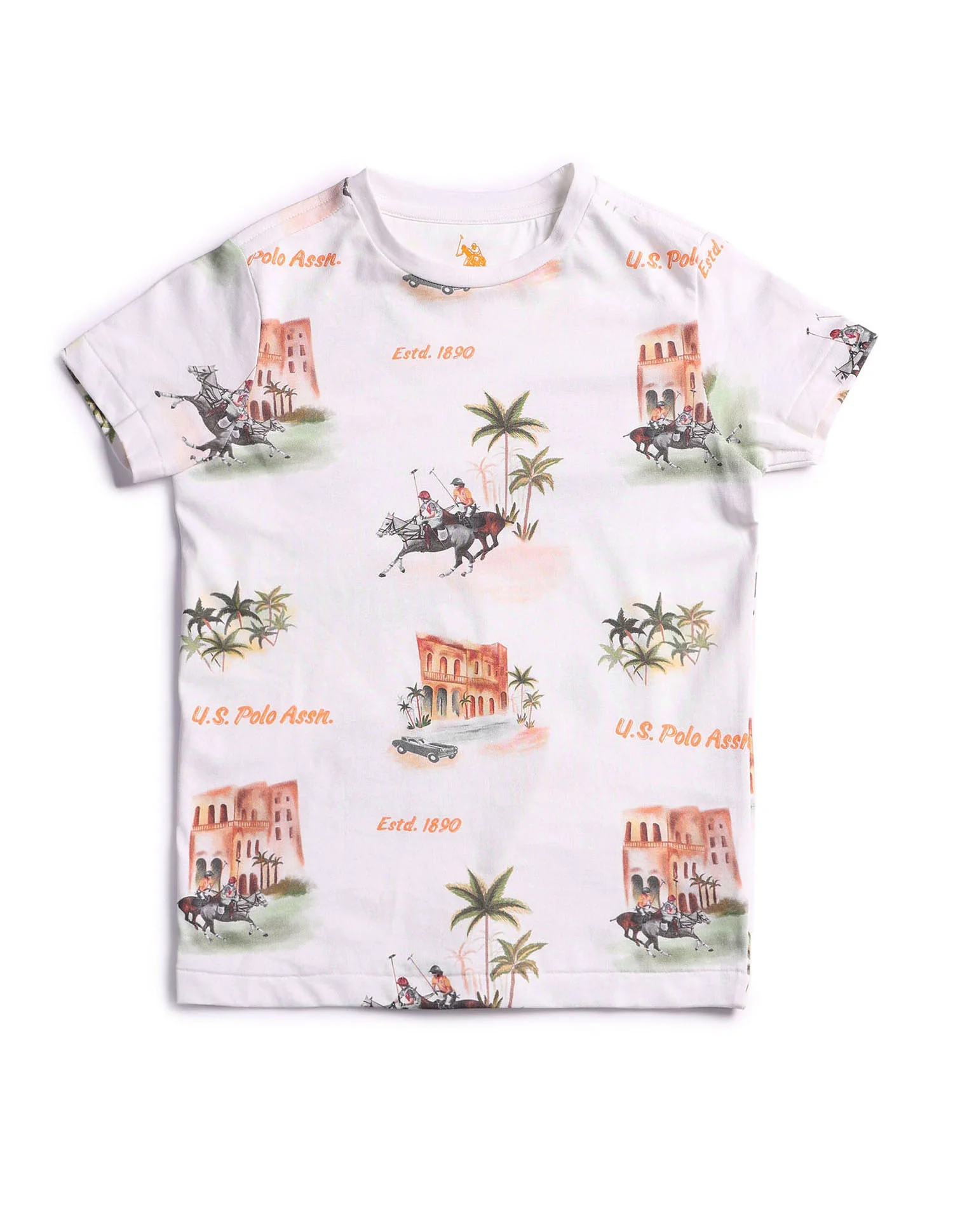 Boys Regular Fit All Over Printed T-Shirt - Image 5