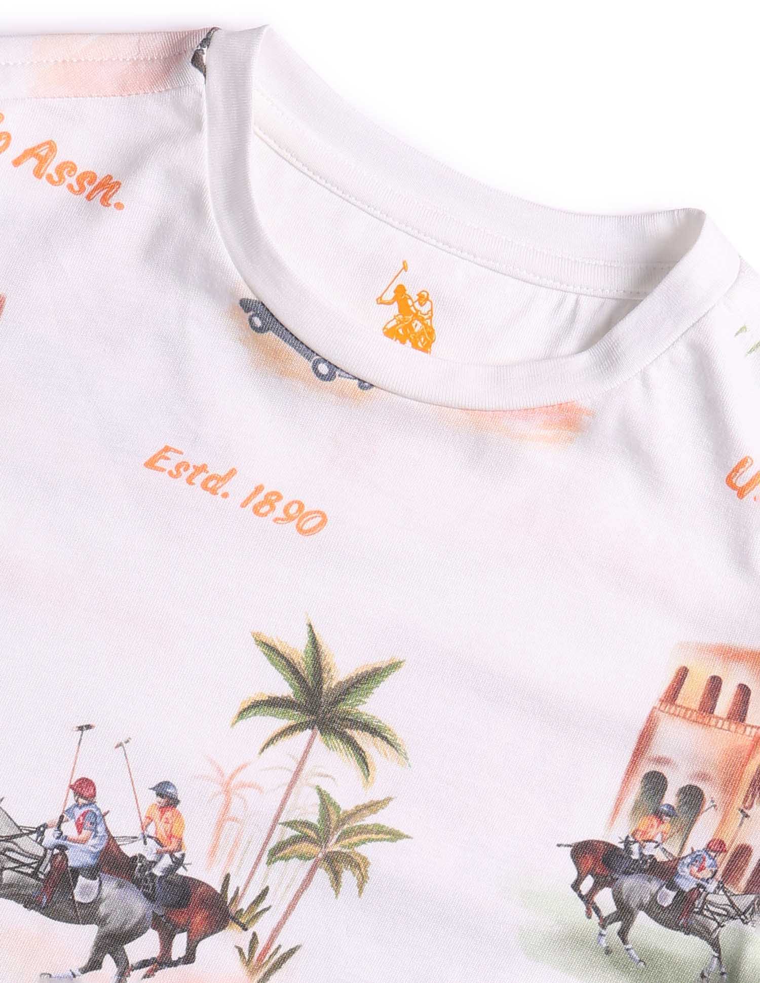 Boys Regular Fit All Over Printed T-Shirt - Image 7