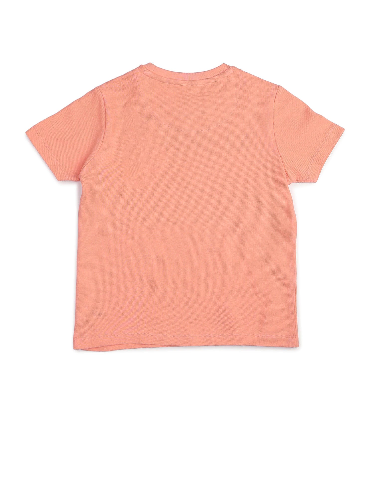 Boys Regular Fit Brand Embossed T Shirt - Image 8