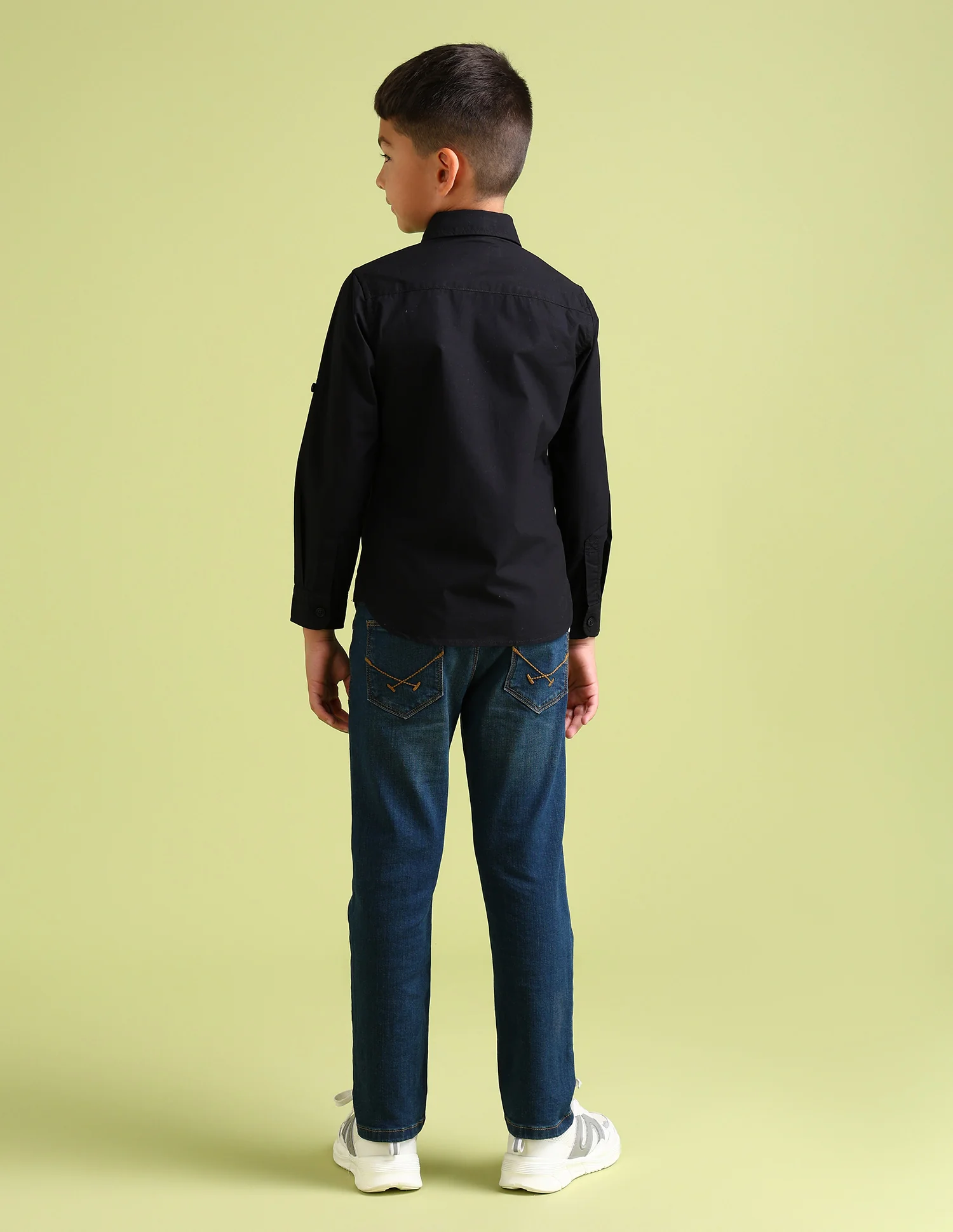 Boys Regular Fit Brand Printed Shirt - Image 4