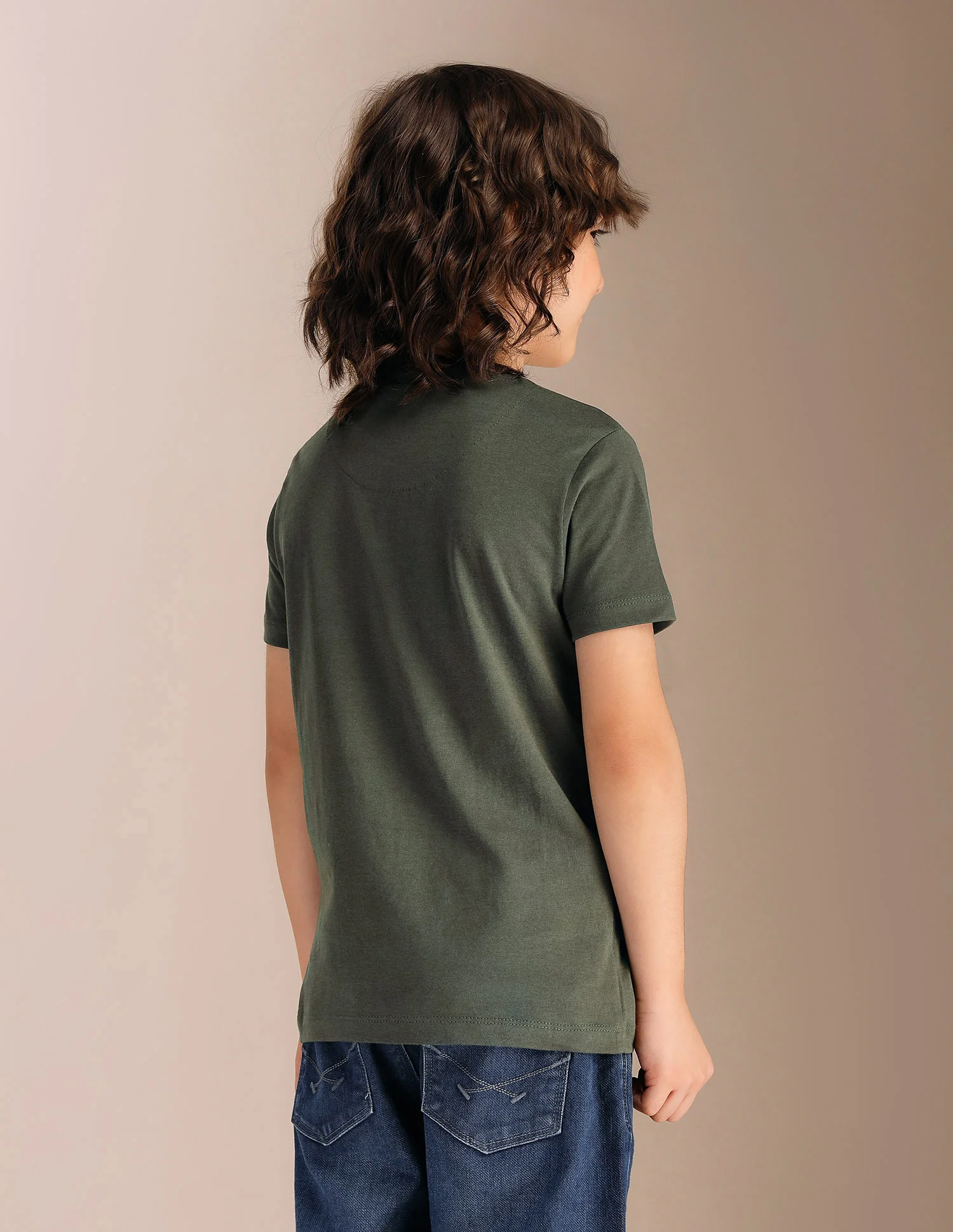 Boys Regular Fit Brand Printed T-Shirt - Image 5