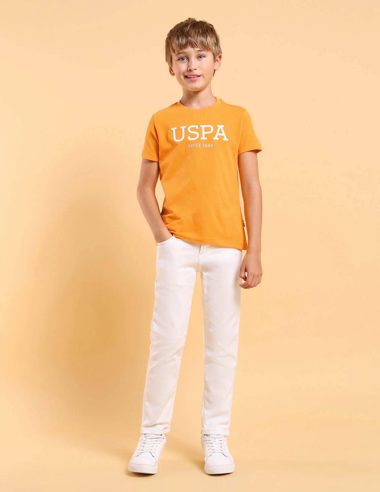 Boys Regular Fit Brand Printed T-Shirt - Image 3