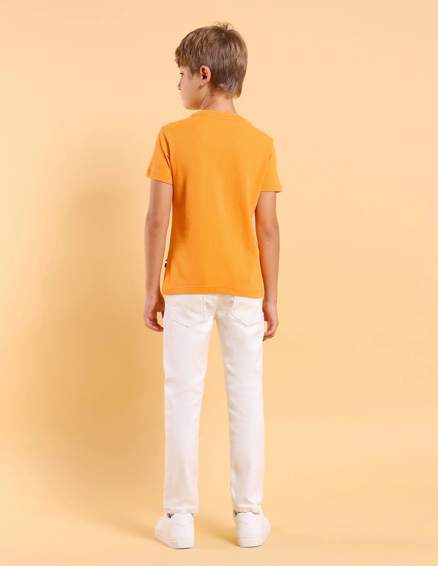 Boys Regular Fit Brand Printed T-Shirt - Image 4