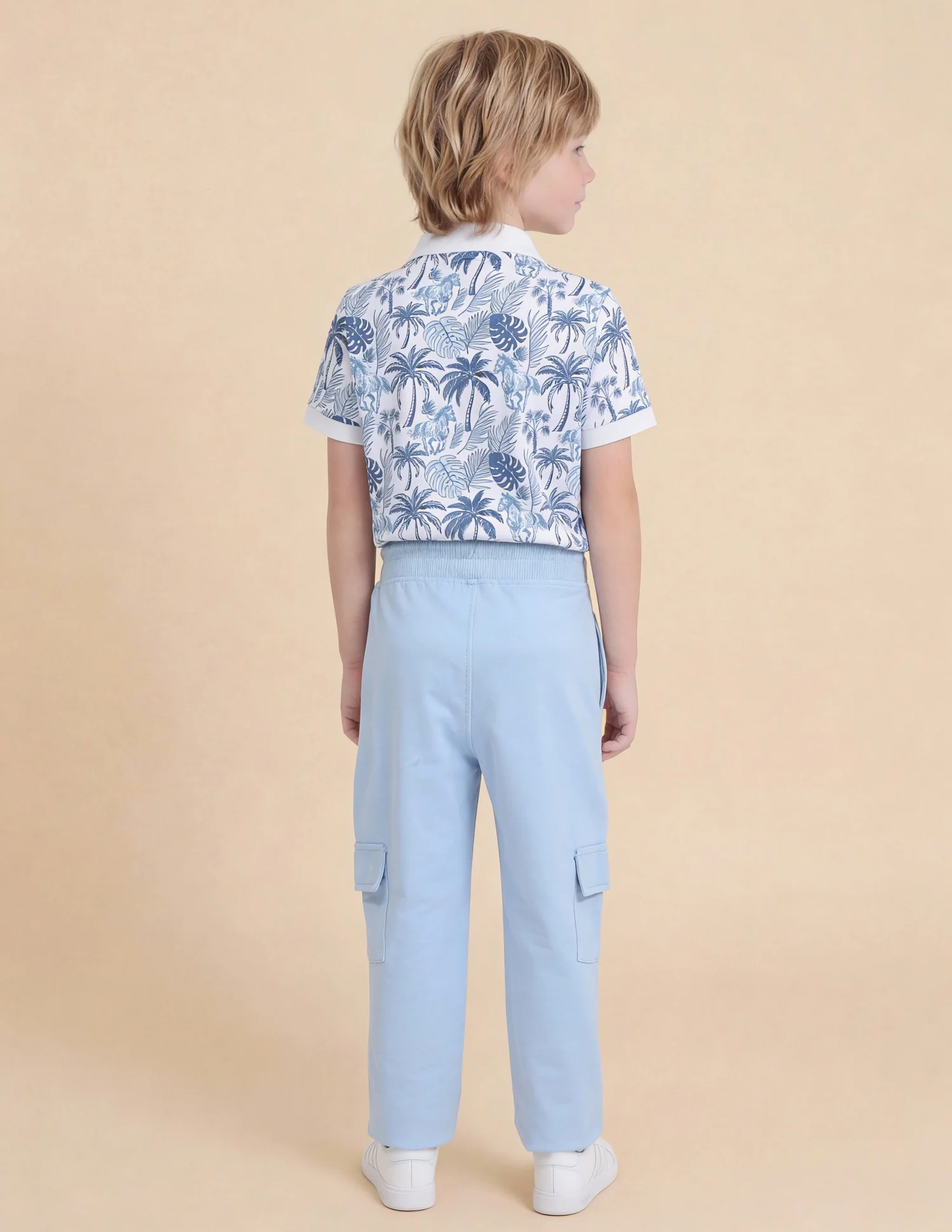Boys Regular Fit Cargo Track Pants - Image 4
