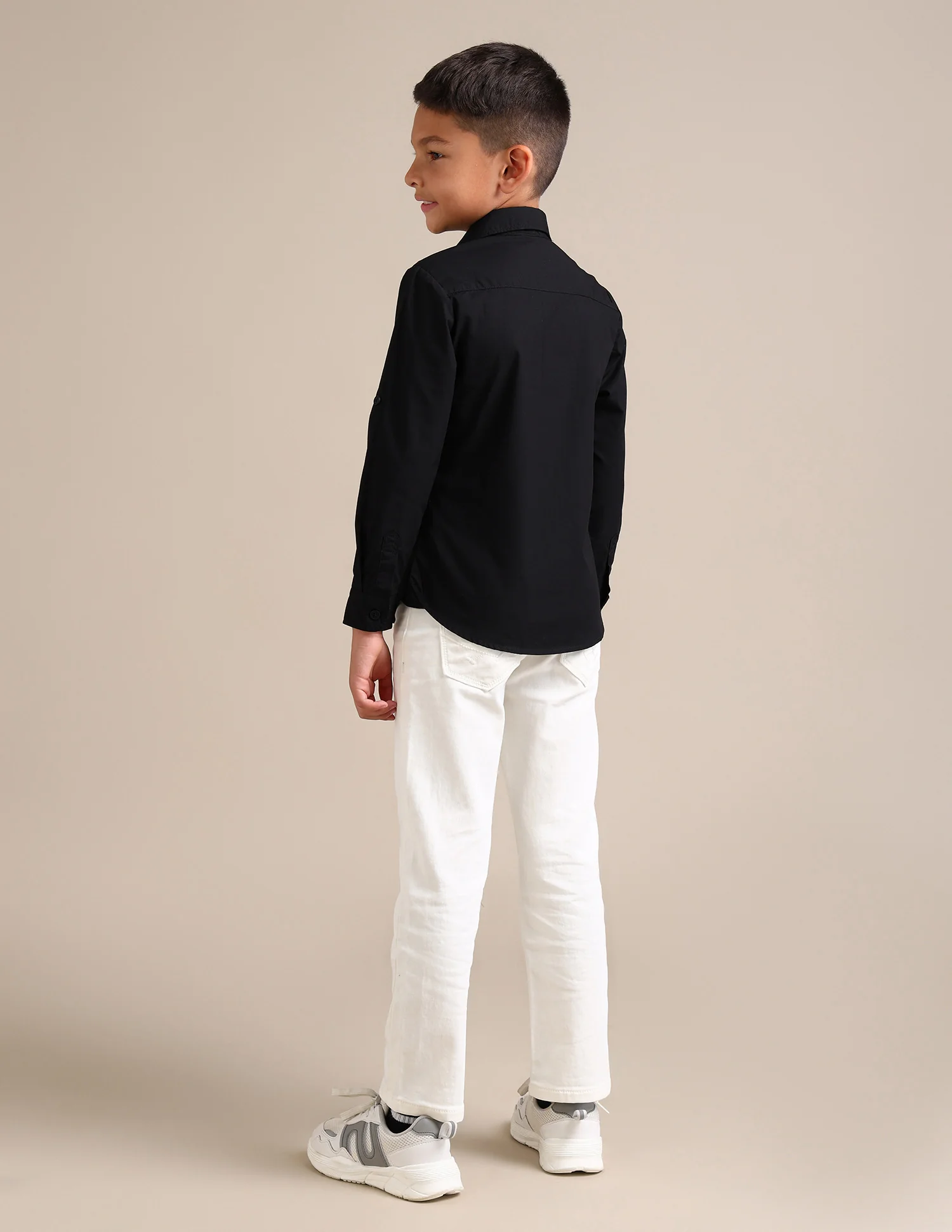 Boys Regular Fit Colour Blocked Shirt - Image 4