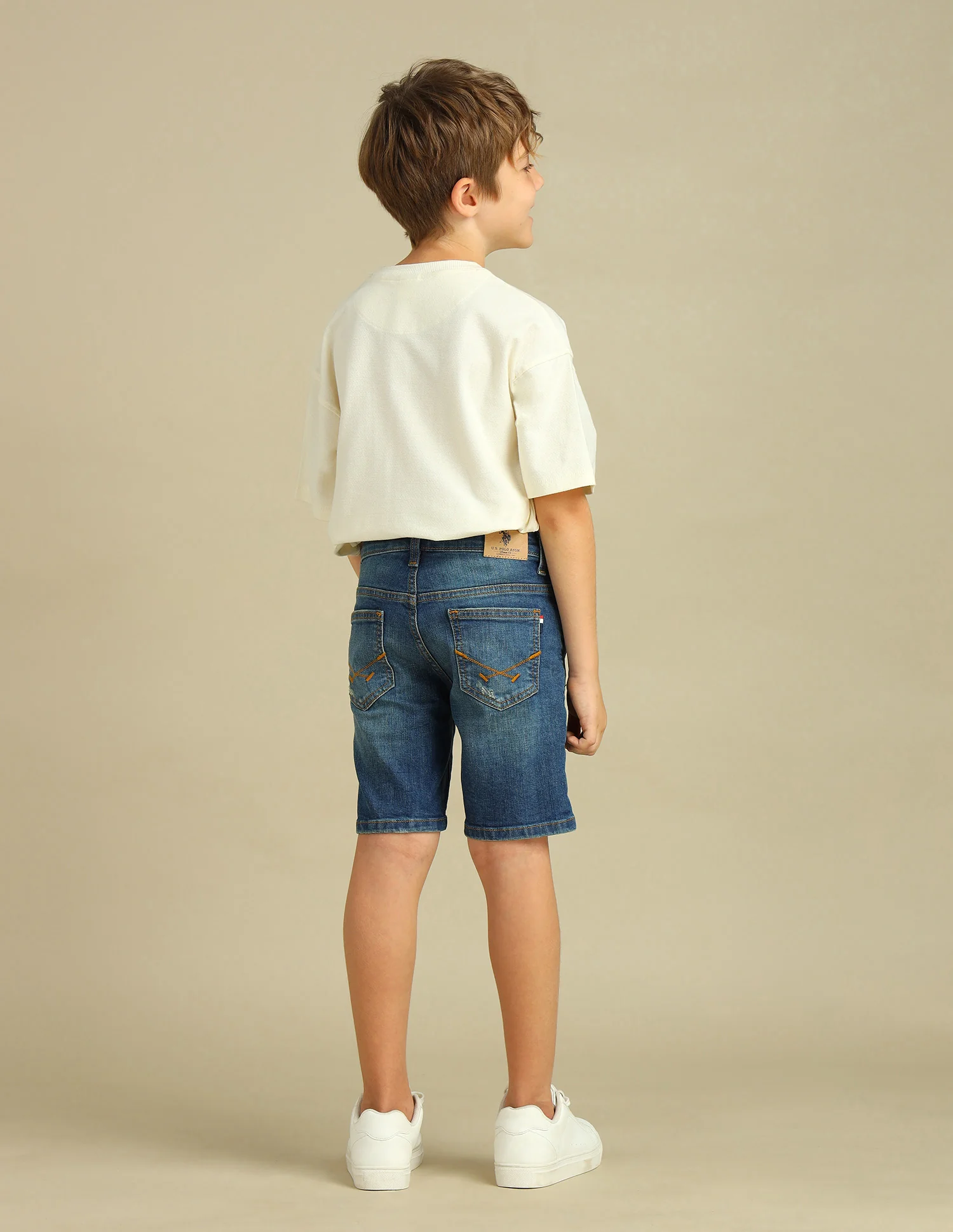 Boys Regular Fit Denim Shorts - Image 4