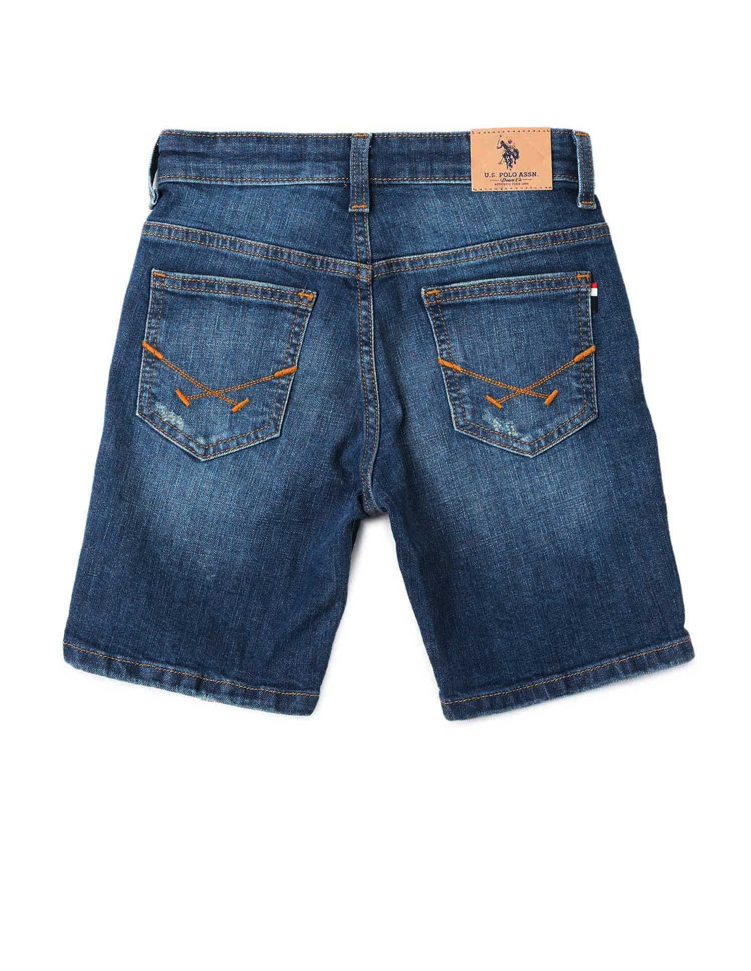 Boys Regular Fit Denim Shorts - Image 6