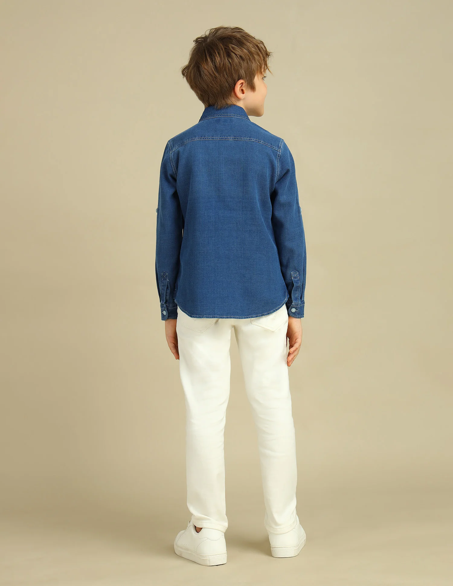 Boys Regular Fit Dobby Shirt - Image 4