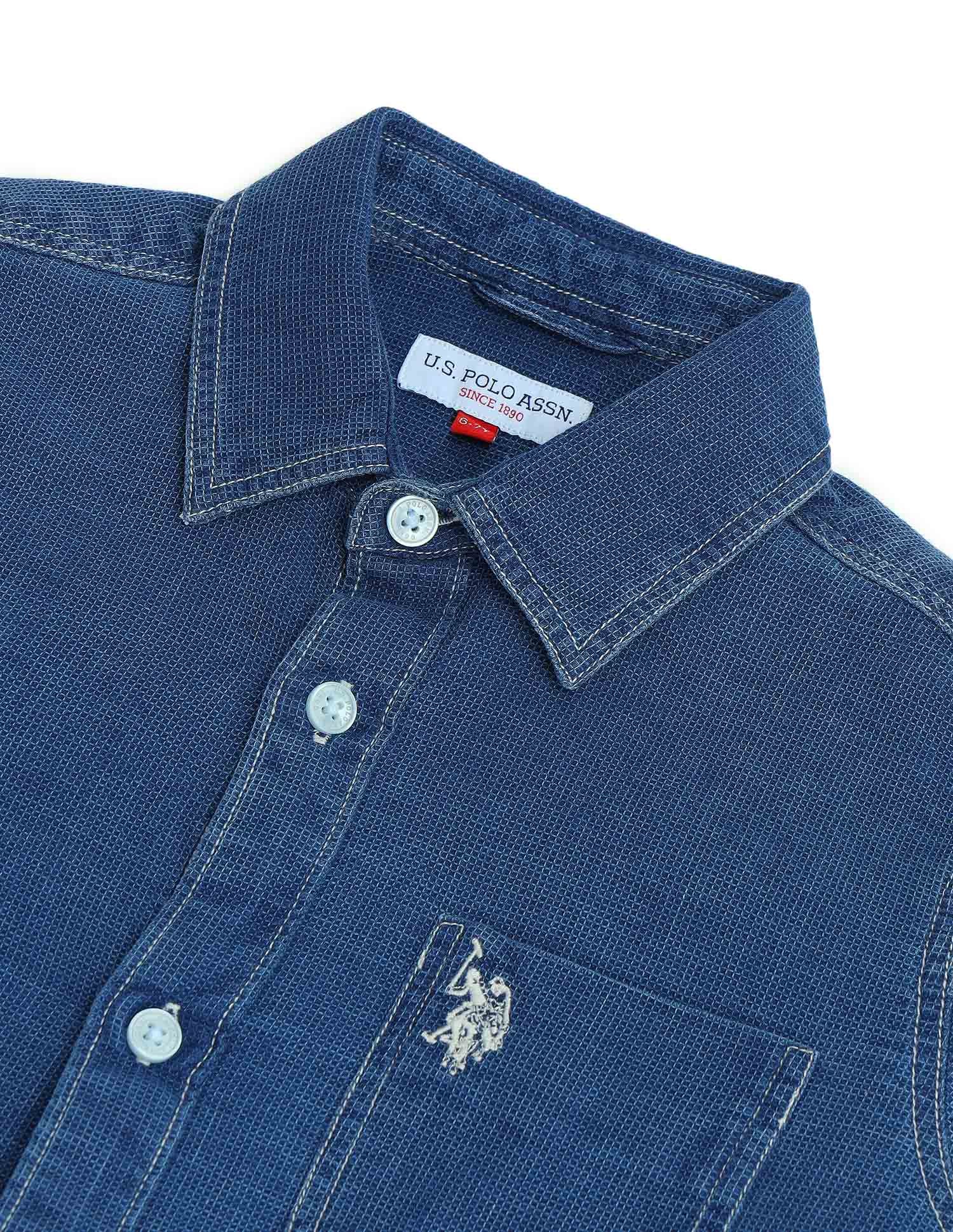 Boys Regular Fit Dobby Shirt - Image 7
