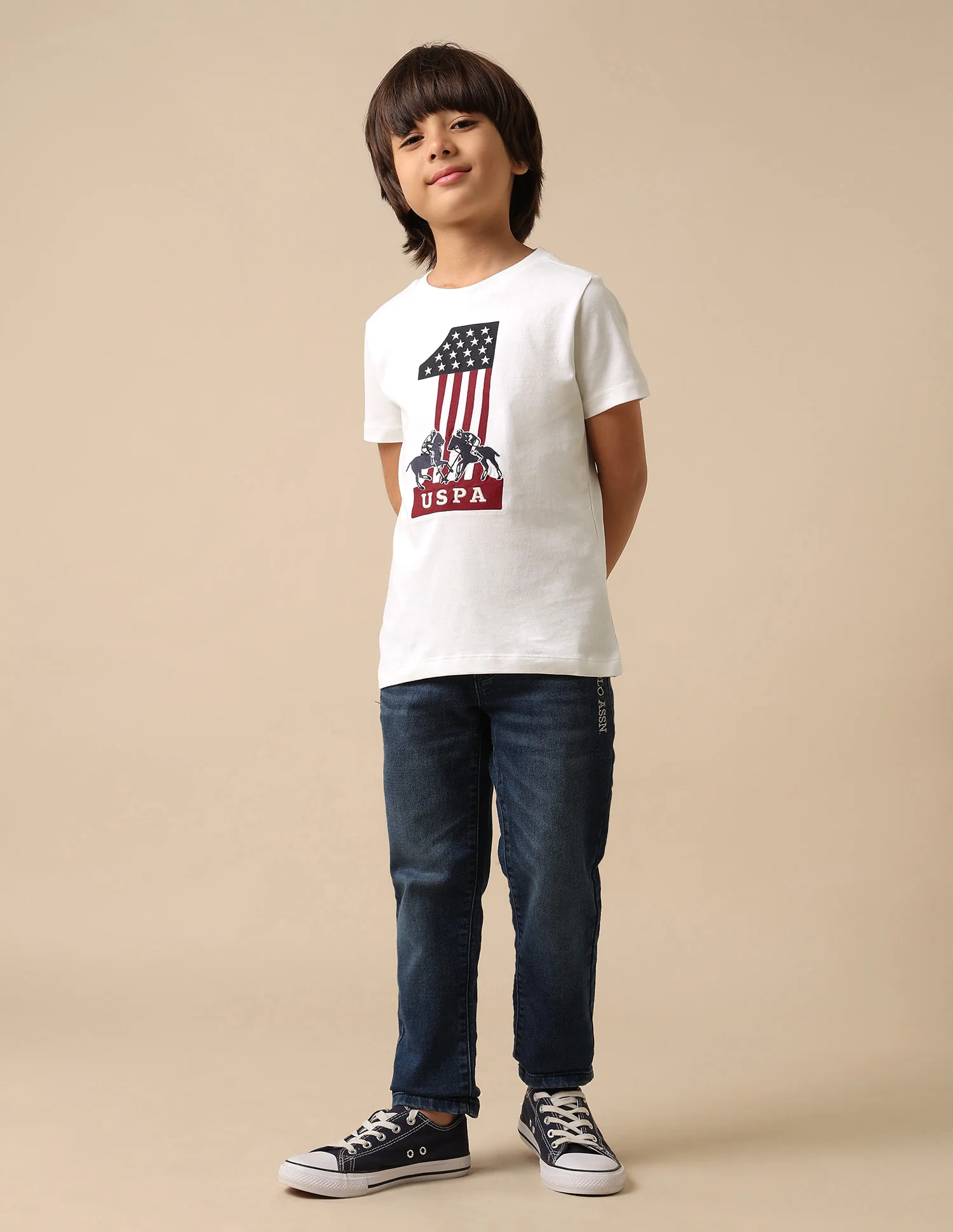 Boys Regular Fit Graphic Brand Printed T Shirt - Image 3