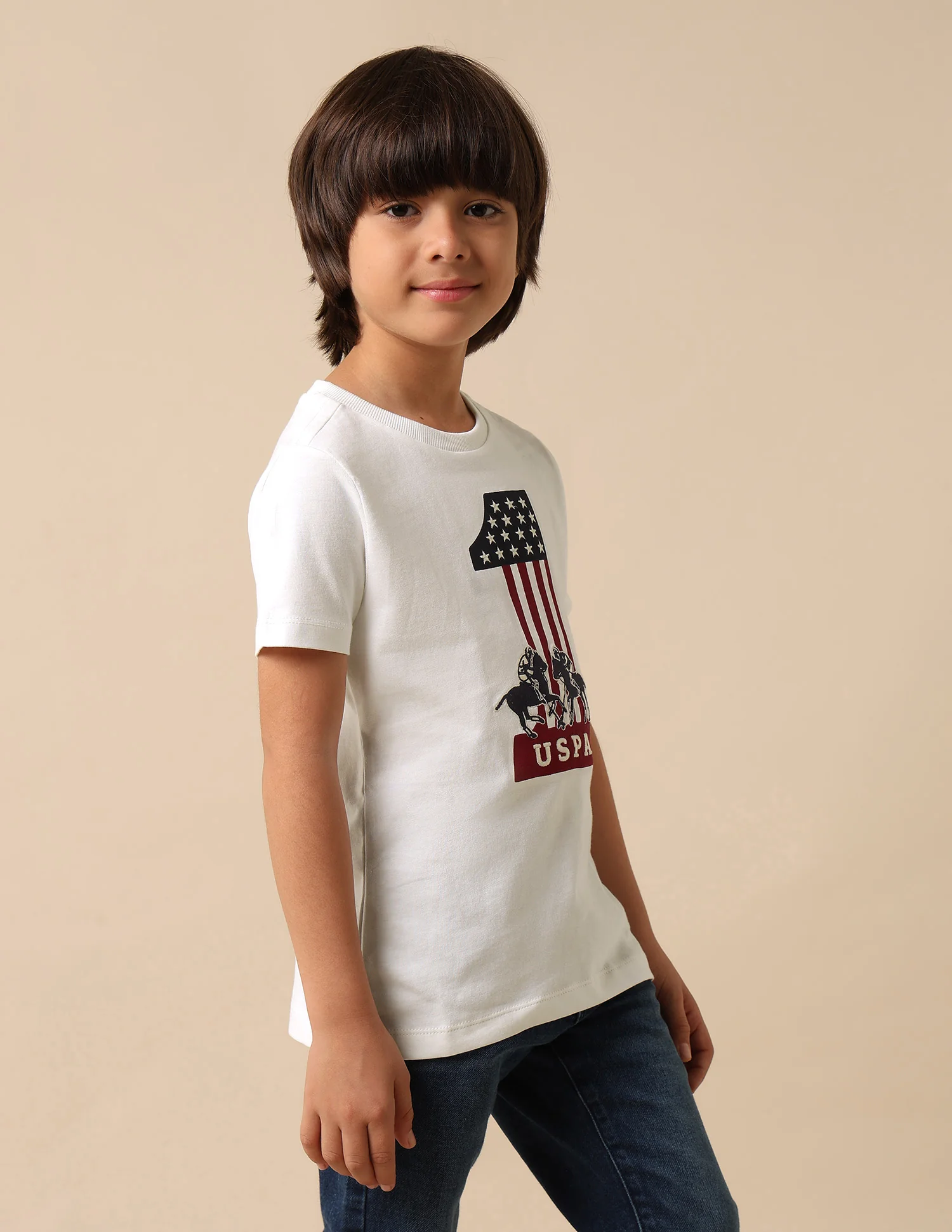 Boys Regular Fit Graphic Brand Printed T Shirt - Image 4