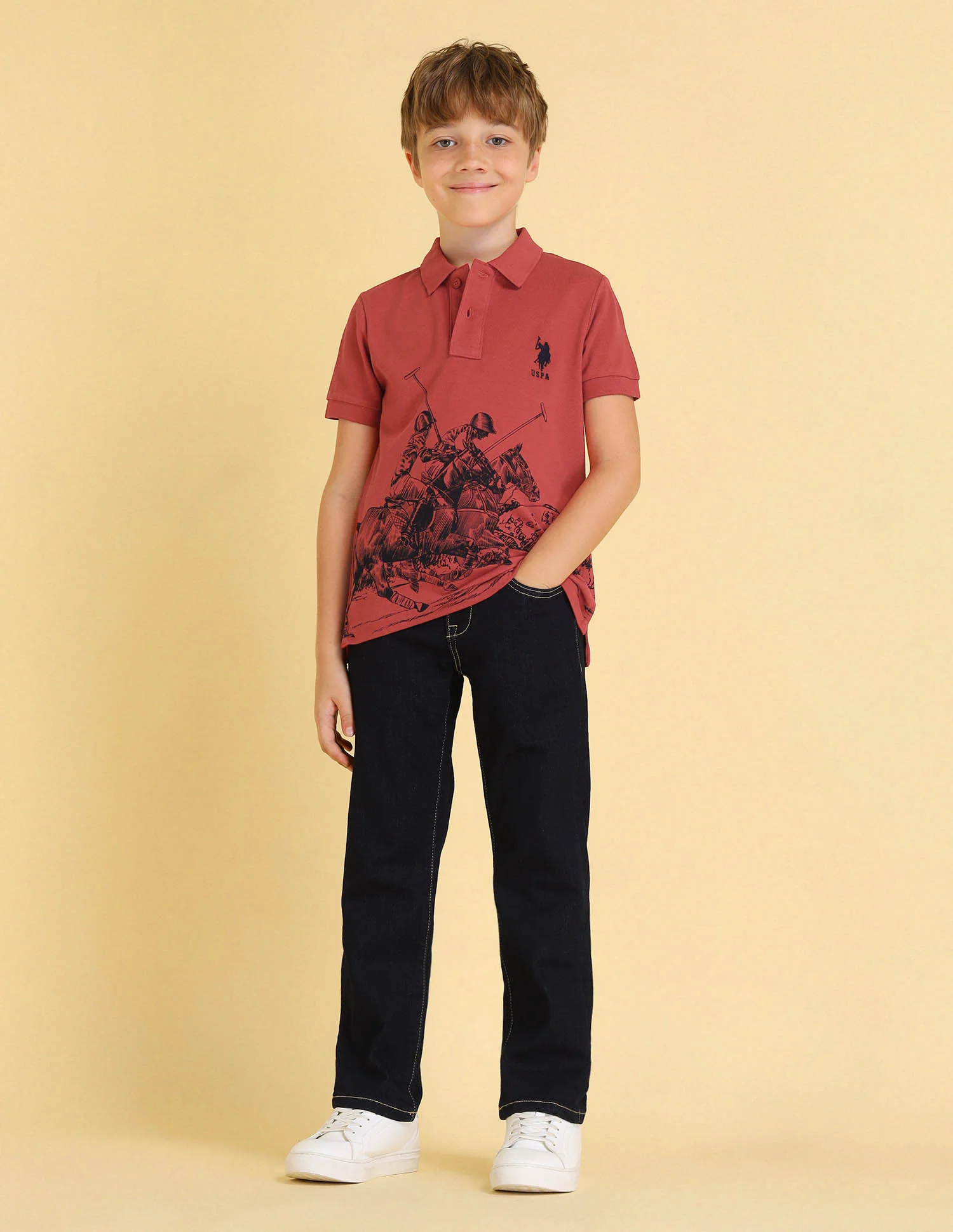 UKTSH1776 RUST Boys T-Shirt - Image 3