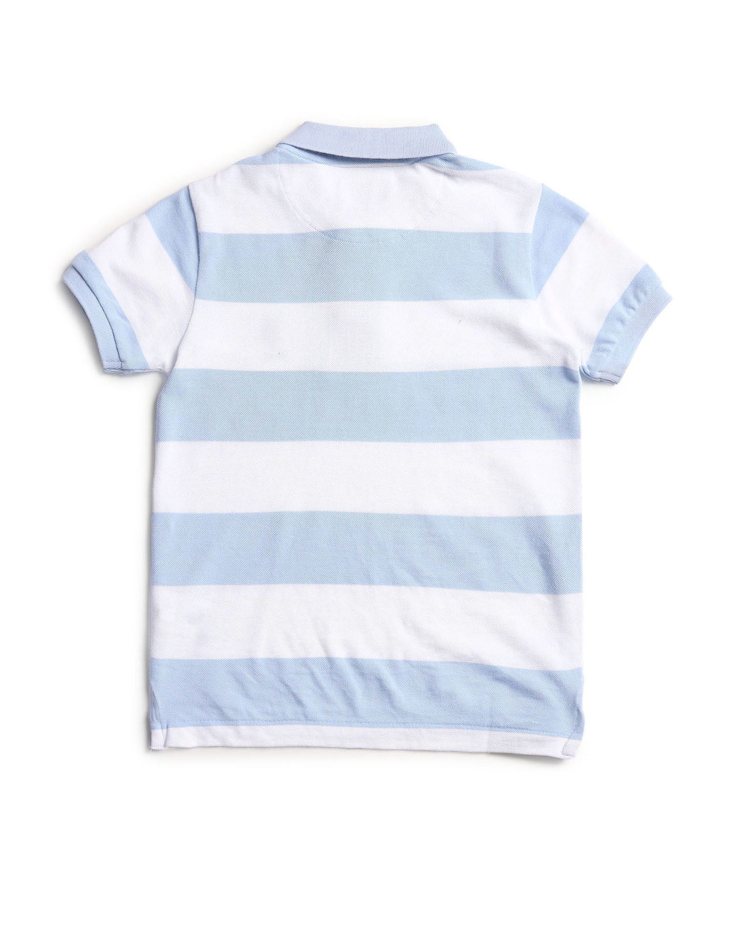 Boys Regular Fit Horizontal Striped Polo Shirt - Image 6