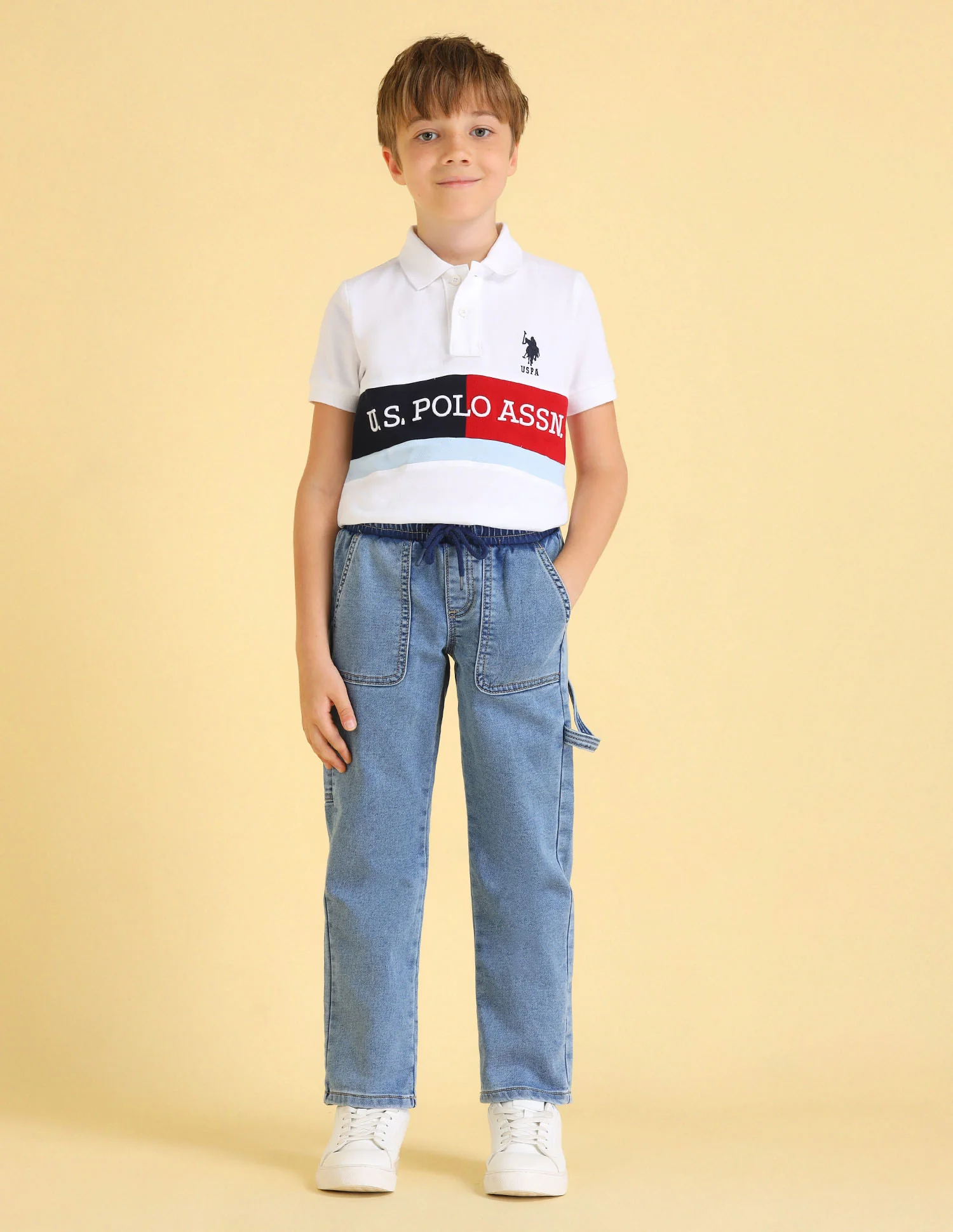 UKJEN564 LT. BLUE Boys Jeans - Image 3