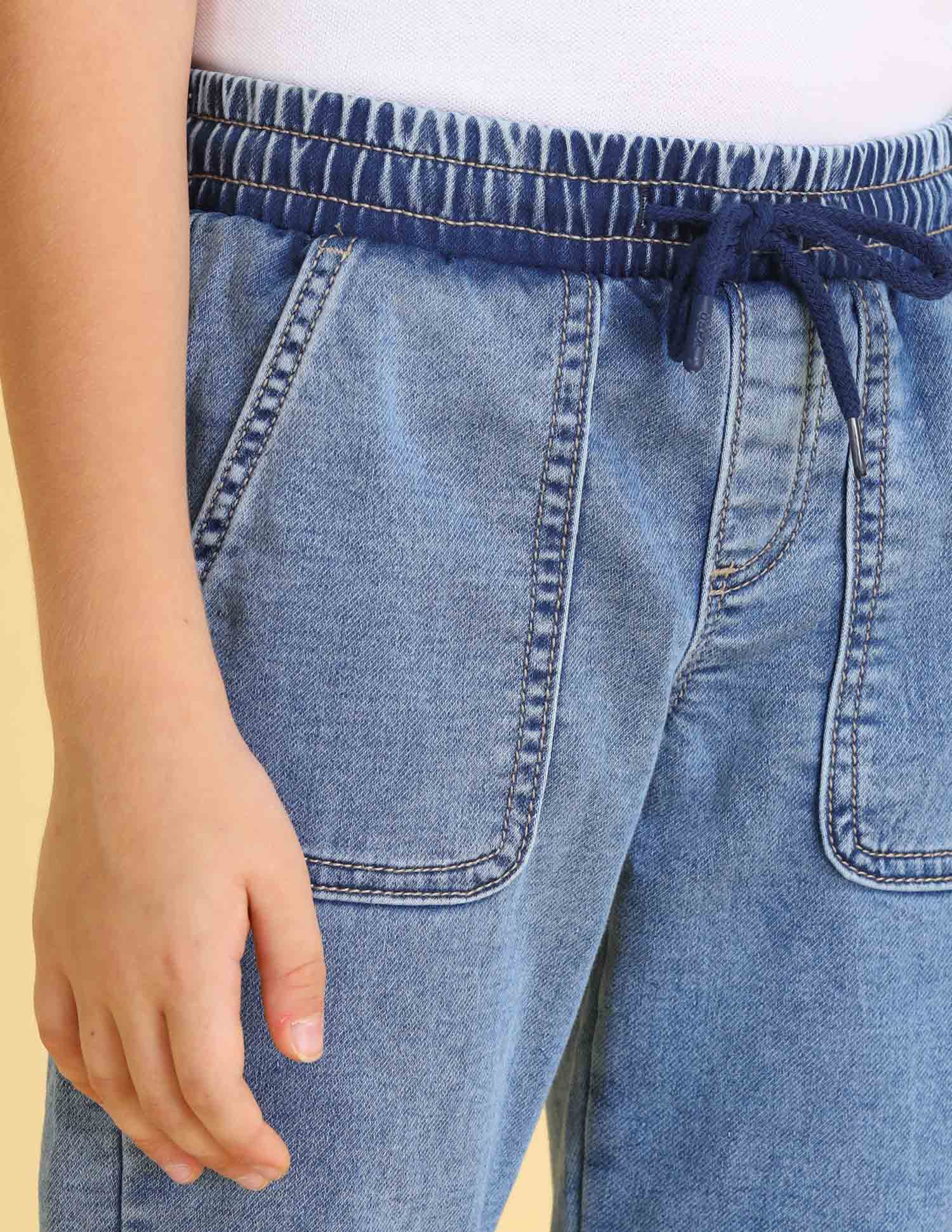 UKJEN564 LT. BLUE Boys Jeans - Image 5