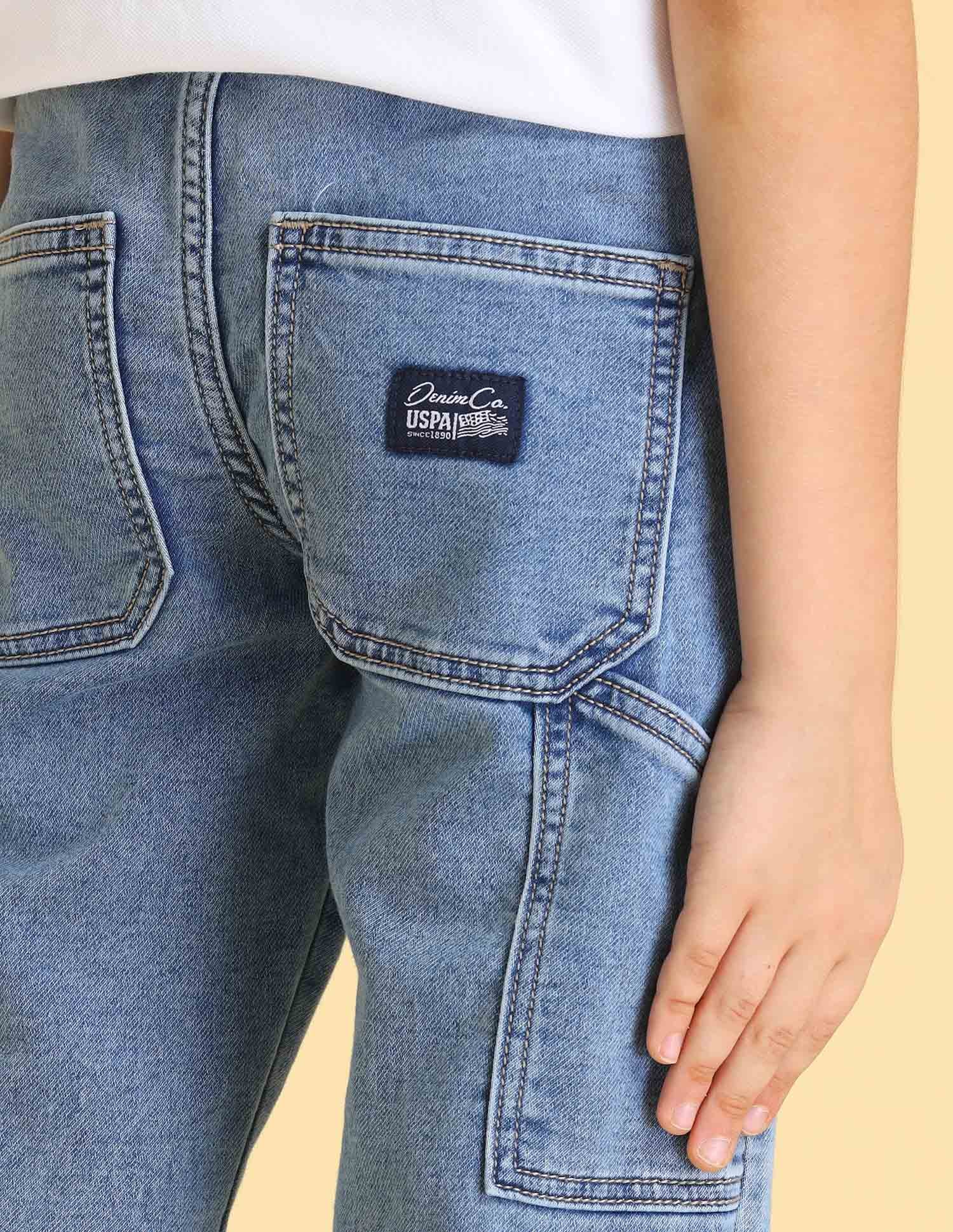 UKJEN564 LT. BLUE Boys Jeans - Image 6