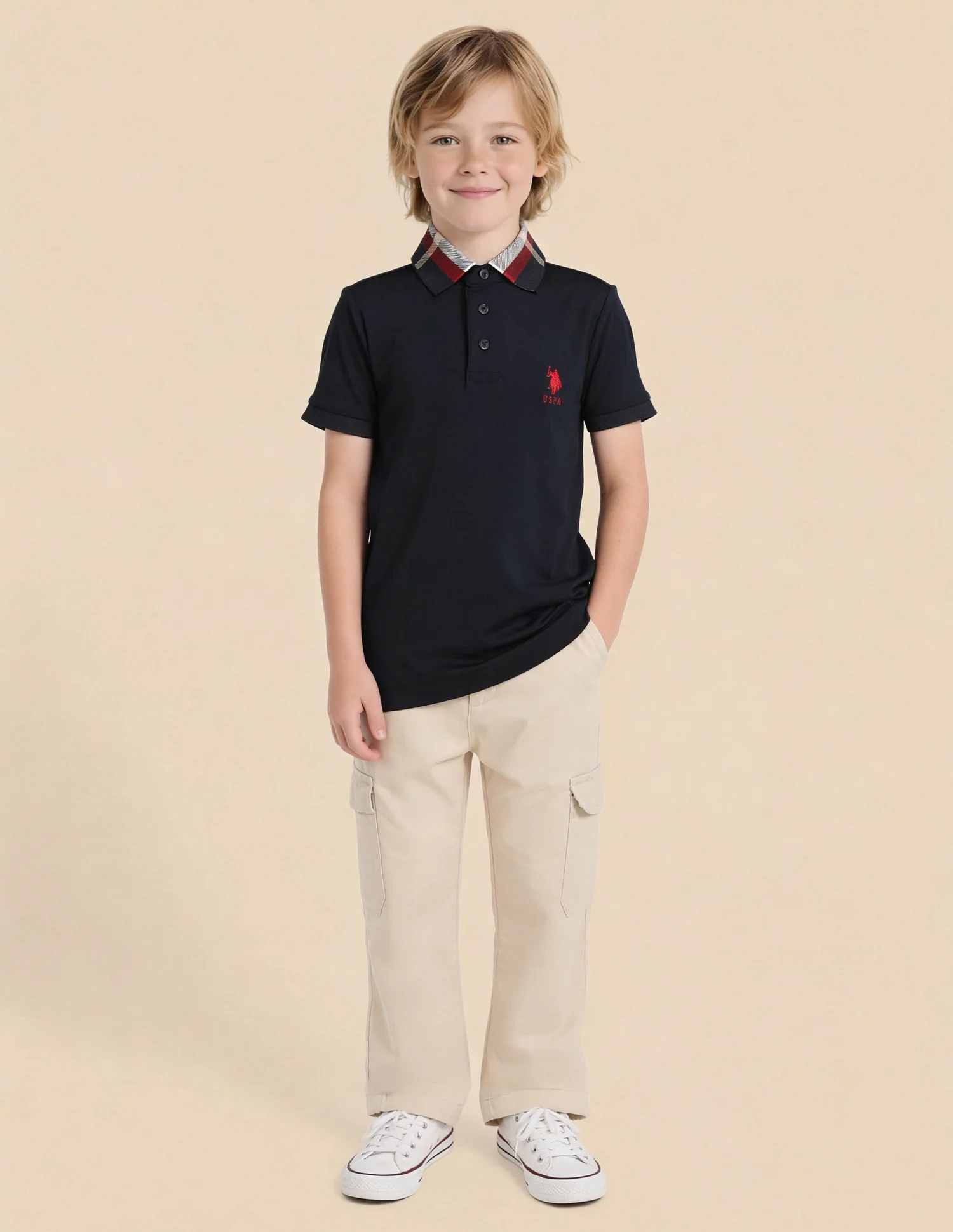 Boys Regular Fit Mini Me Polo Shirt - Image 3