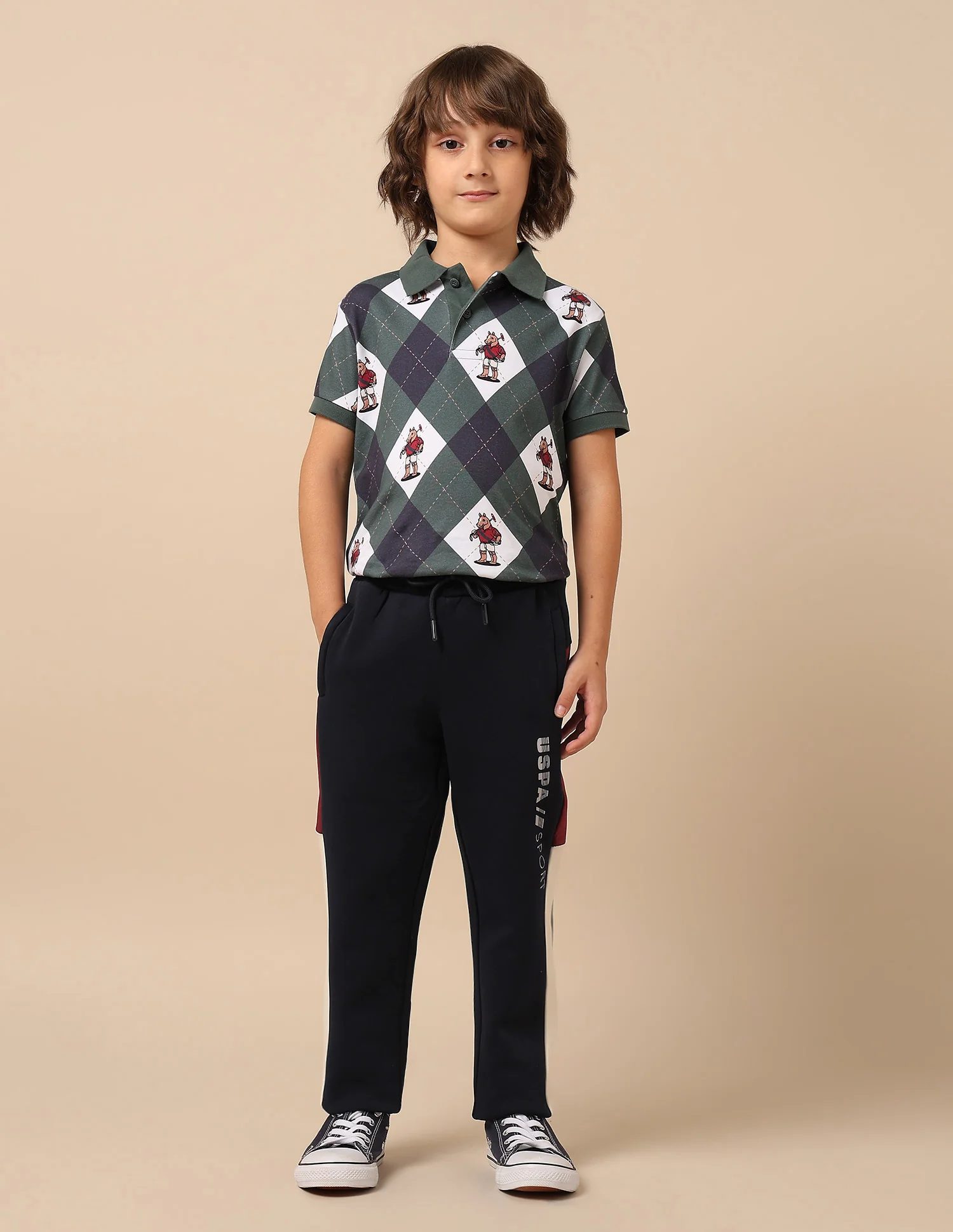 Boys Regular Fit Mini Me Track Pants - Image 3
