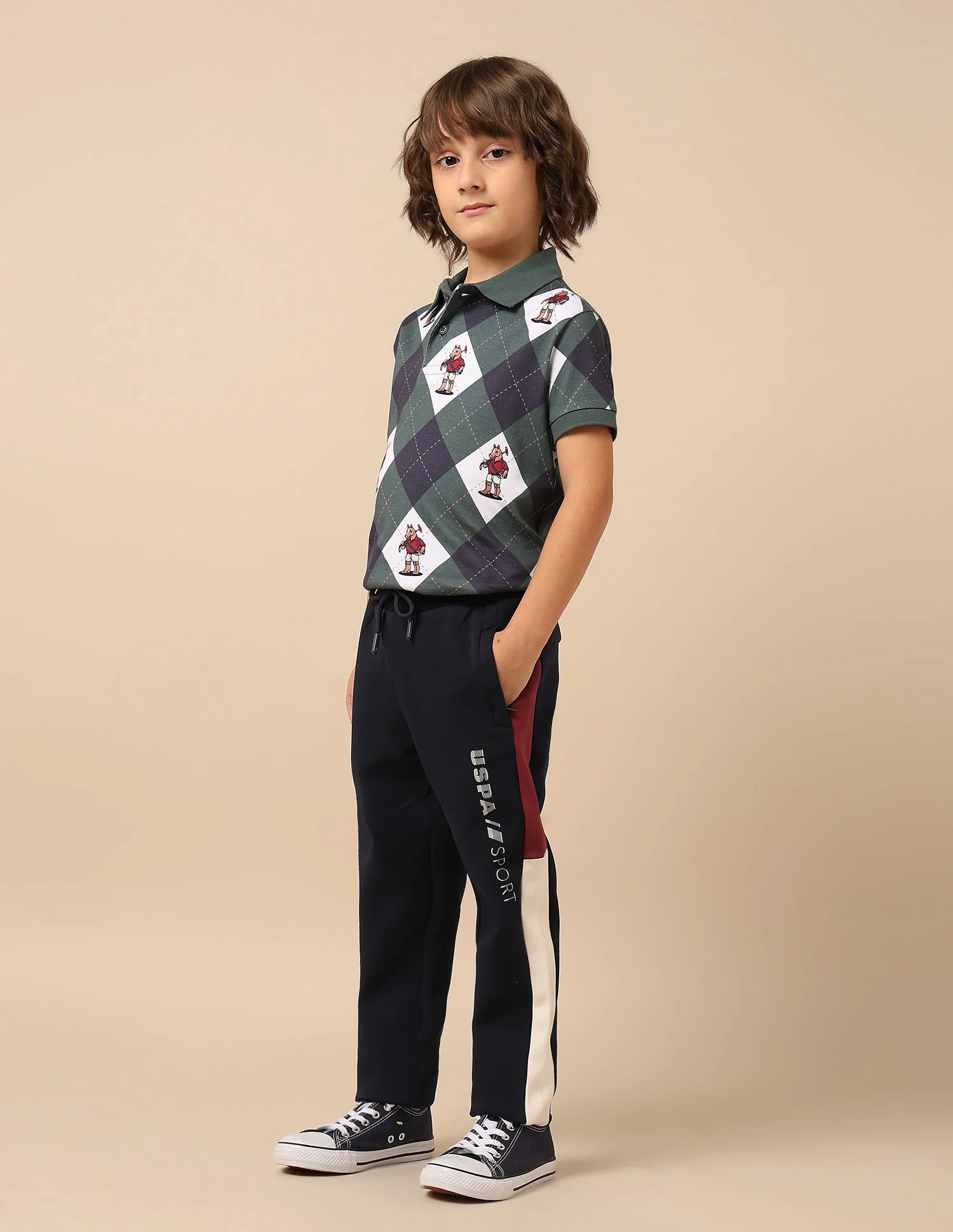Boys Regular Fit Mini Me Track Pants - Image 4