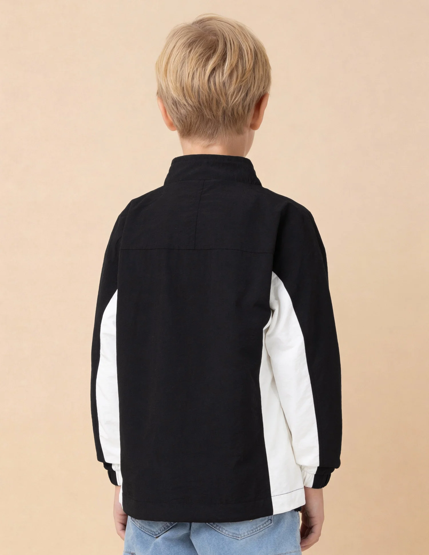 Boys Regular Fit Monochrome Jacket - Image 5