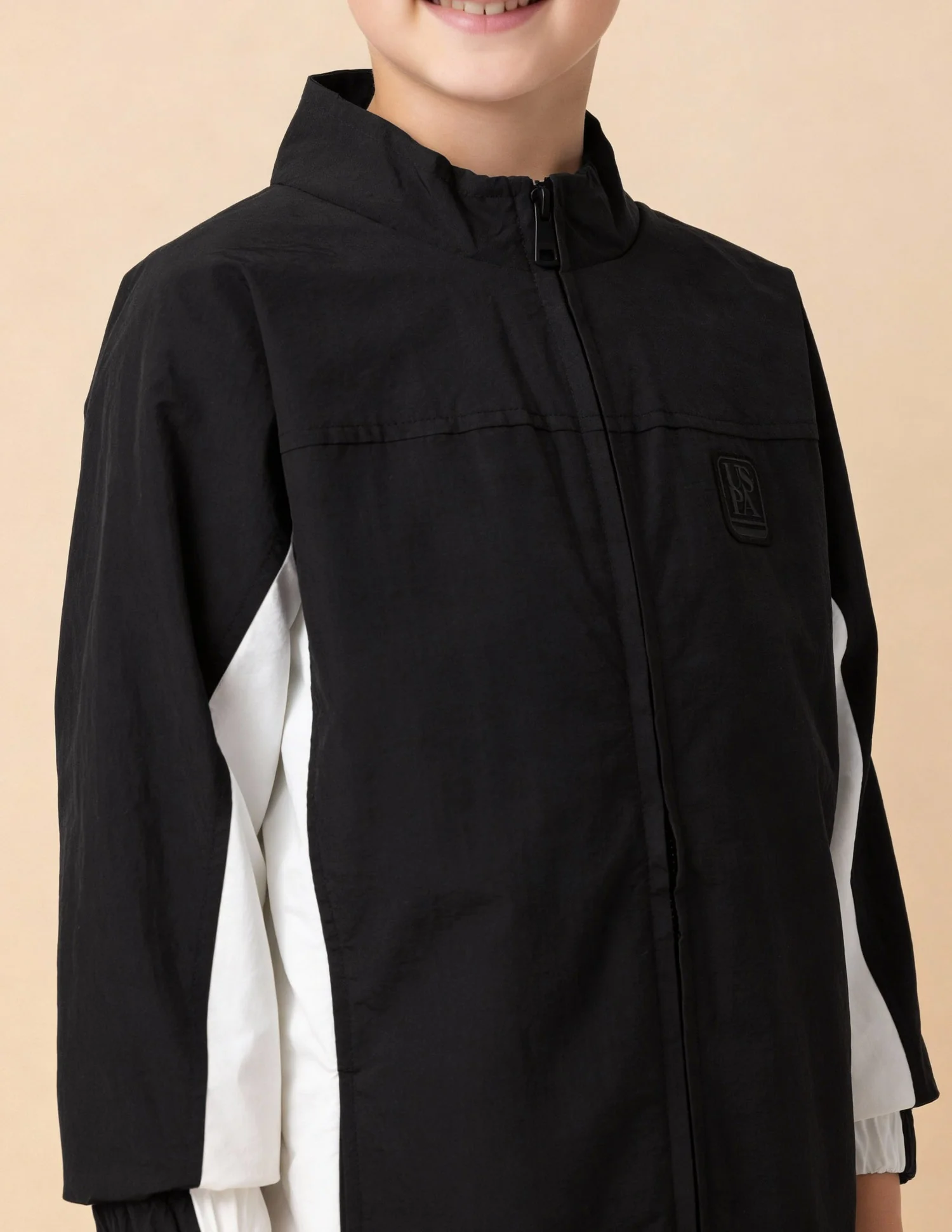 Boys Regular Fit Monochrome Jacket - Image 6