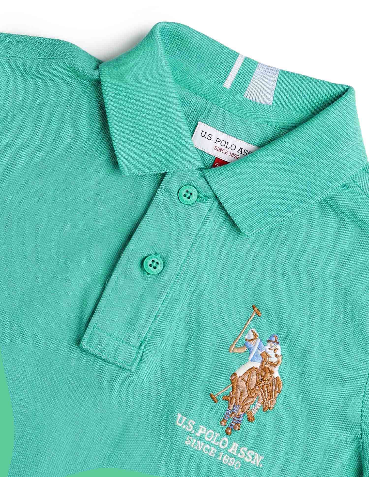 Boys Regular Fit Pure Cotton Polo Shirt - Image 8