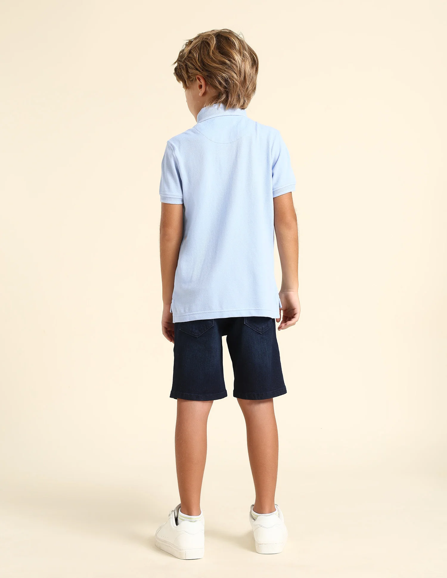 Boys Regular Fit Solid Polo Shirt - Image 4