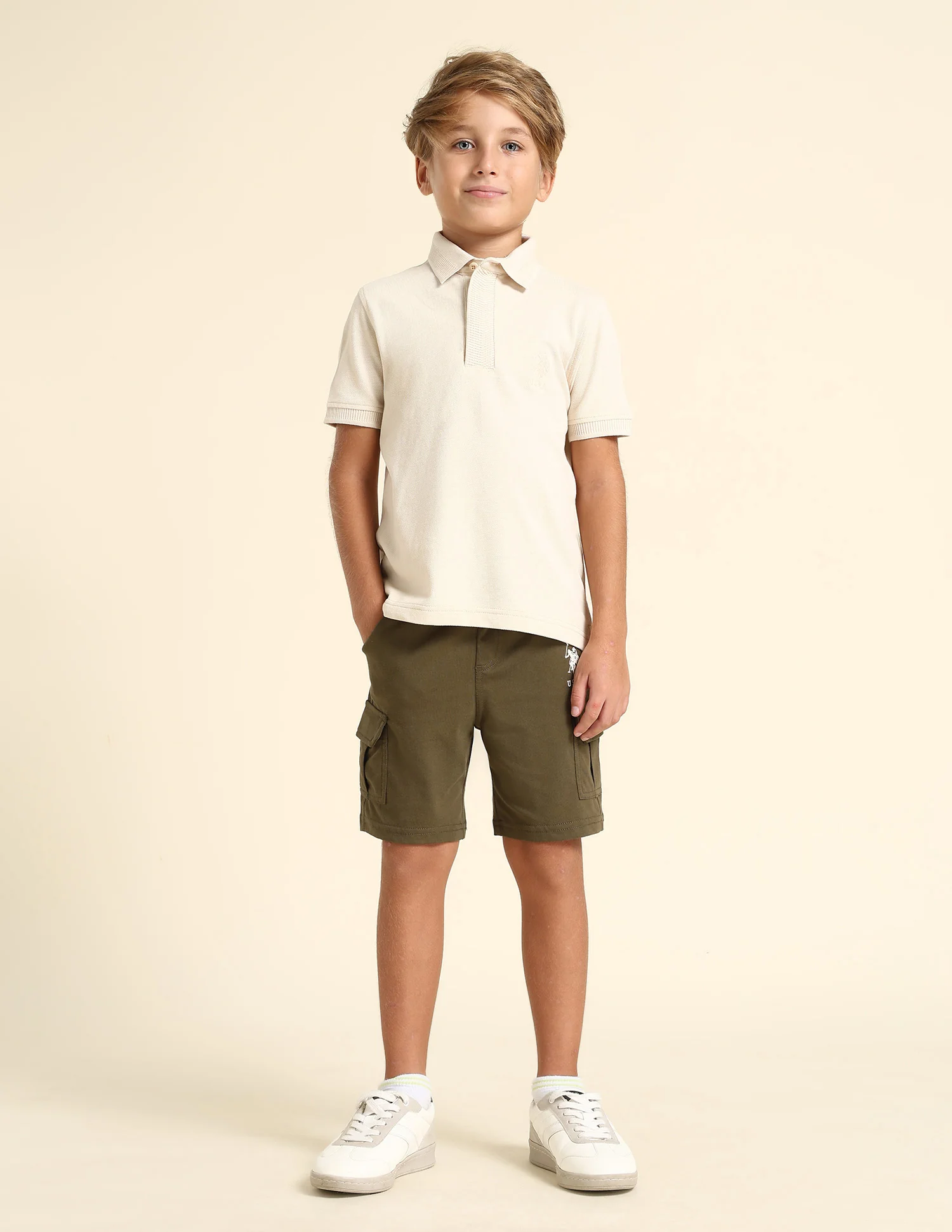 Boys Regular Fit Solid Polo Shirt - Image 3