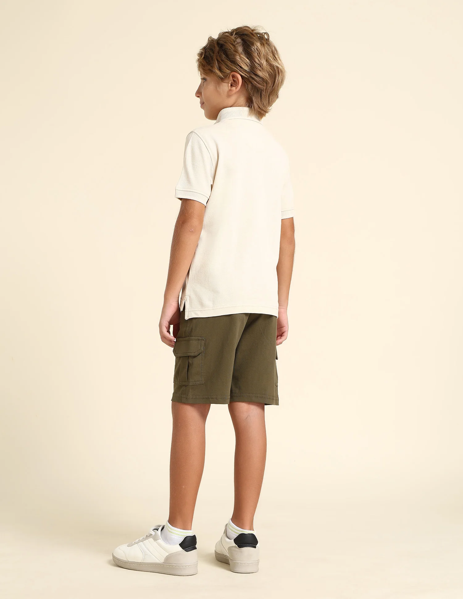 Boys Regular Fit Solid Polo Shirt - Image 4