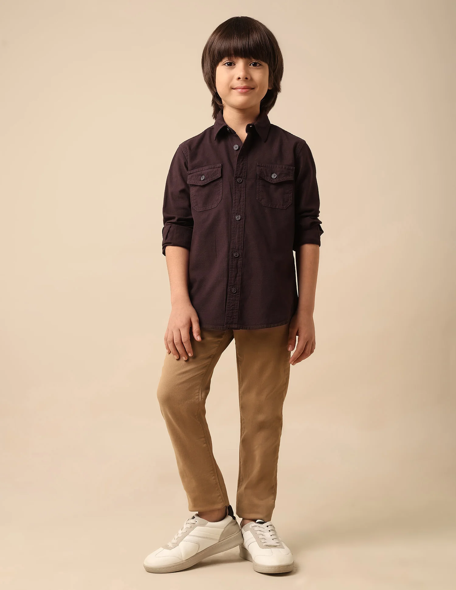 Boys Regular Fit Solid Shirt - Image 3