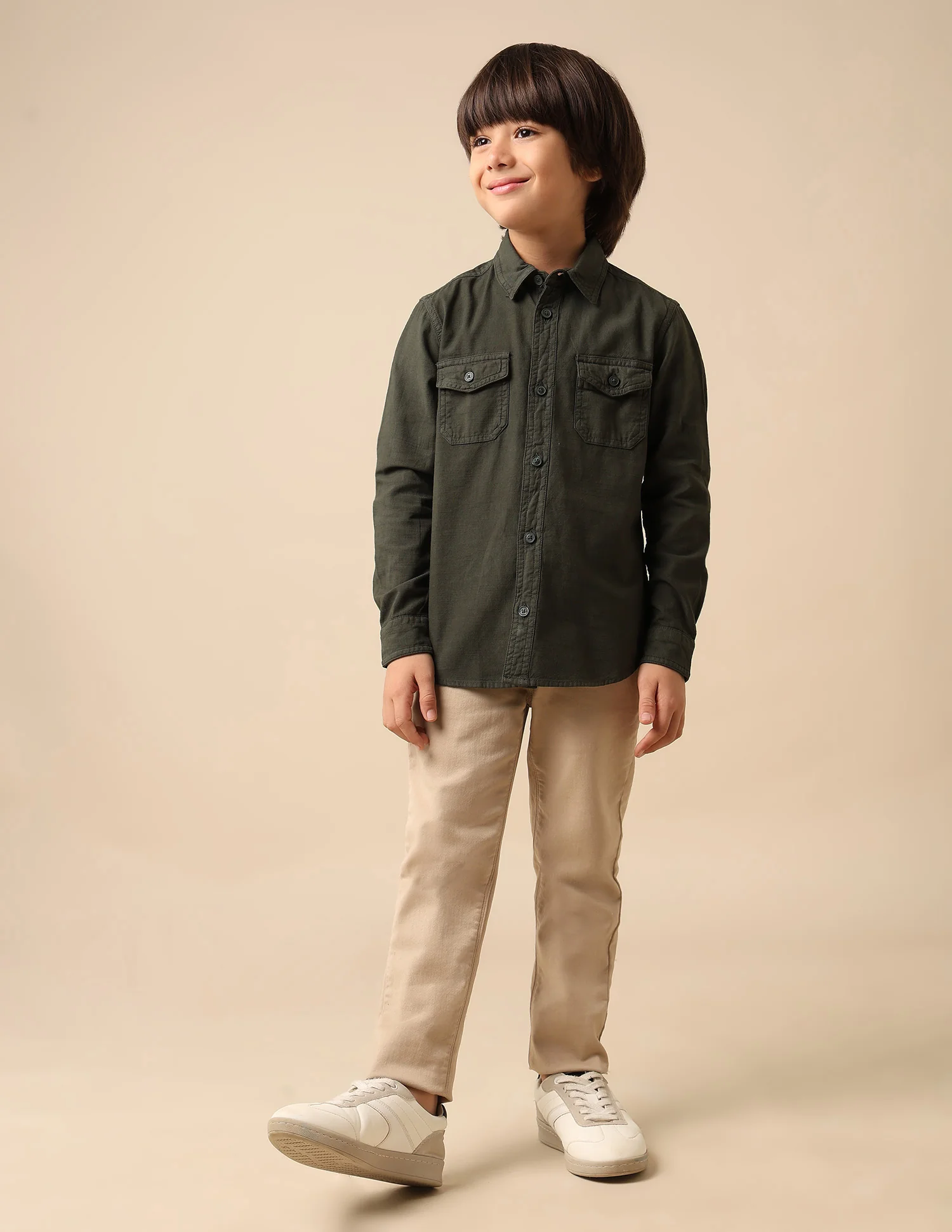 Boys Regular Fit Solid Shirt - Image 3