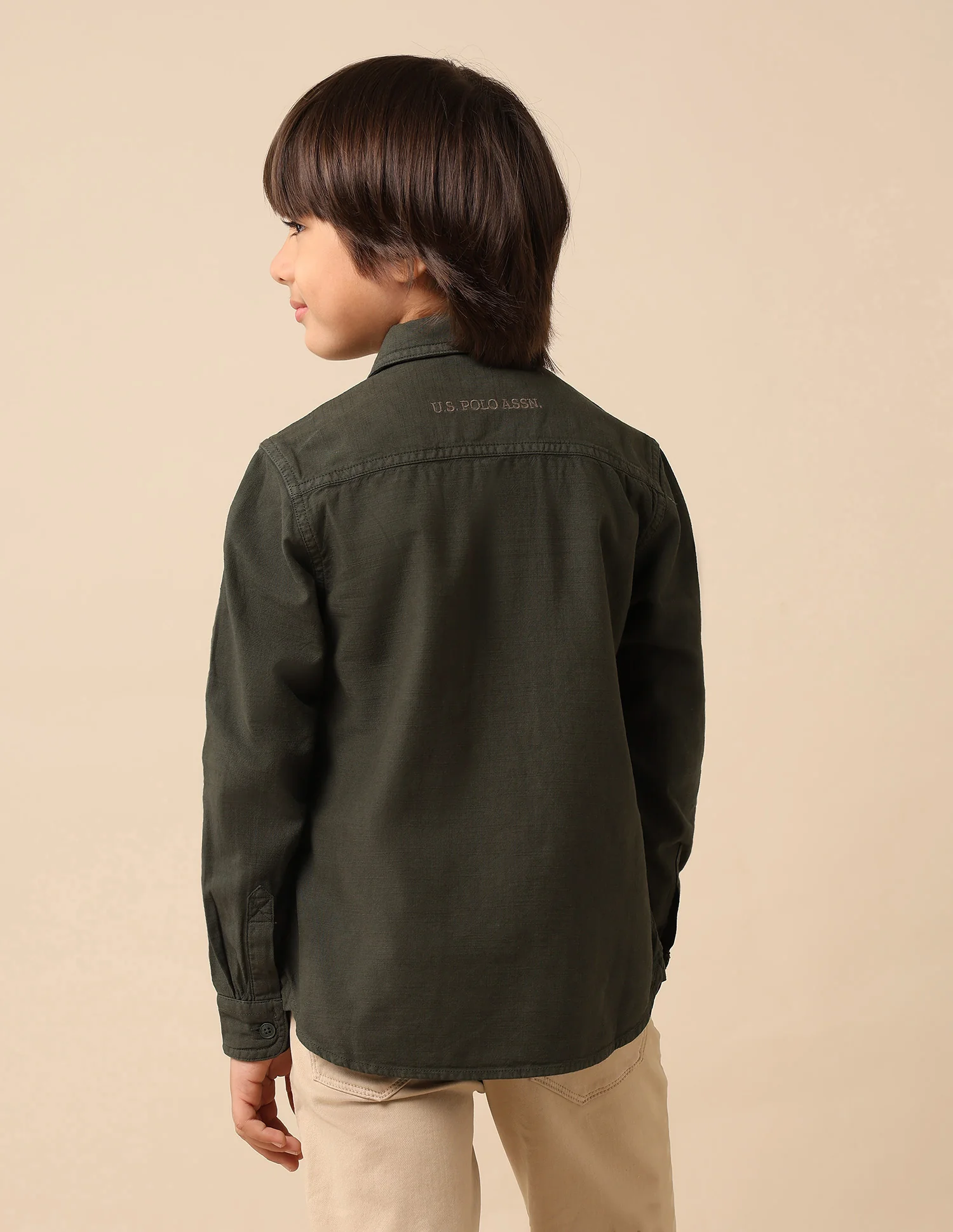 Boys Regular Fit Solid Shirt - Image 5