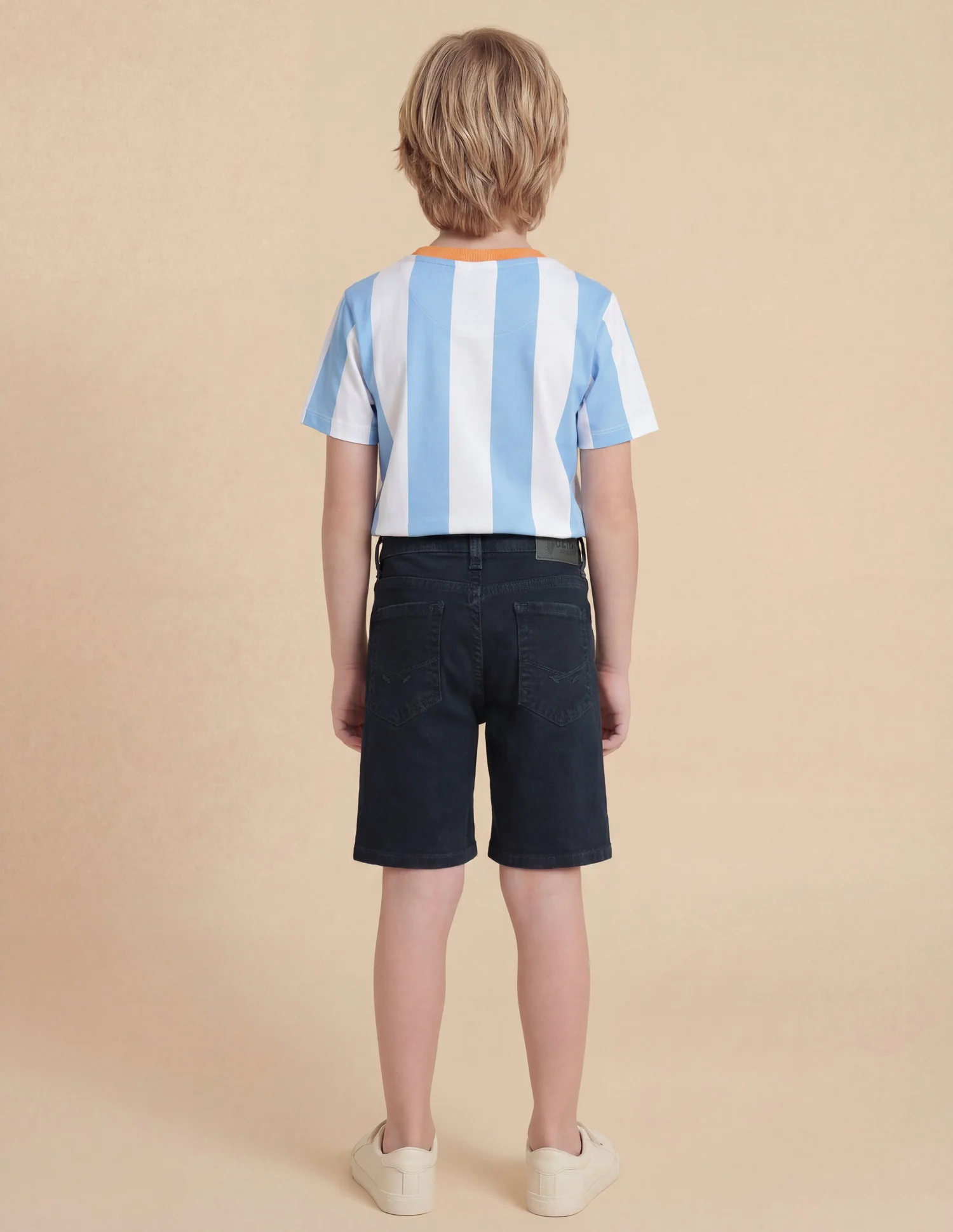 Boys Regular Fit Solid Shorts - Image 4